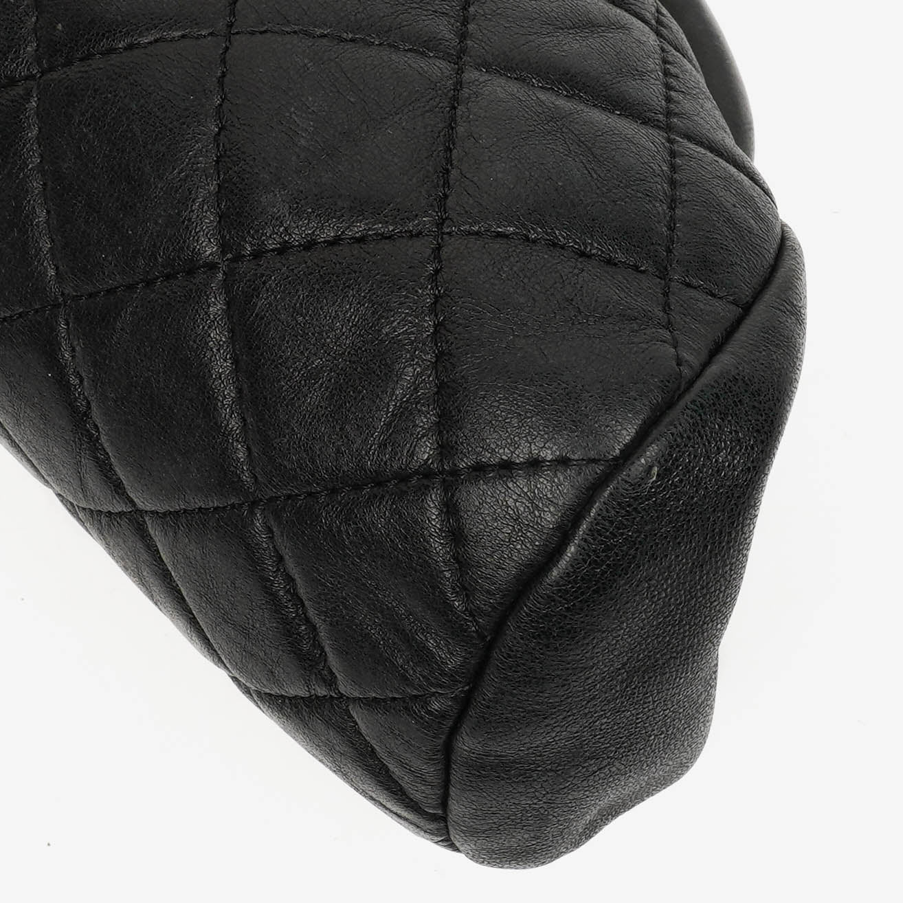 Chanel Black Quilted Leather Timeless Clutch Bag