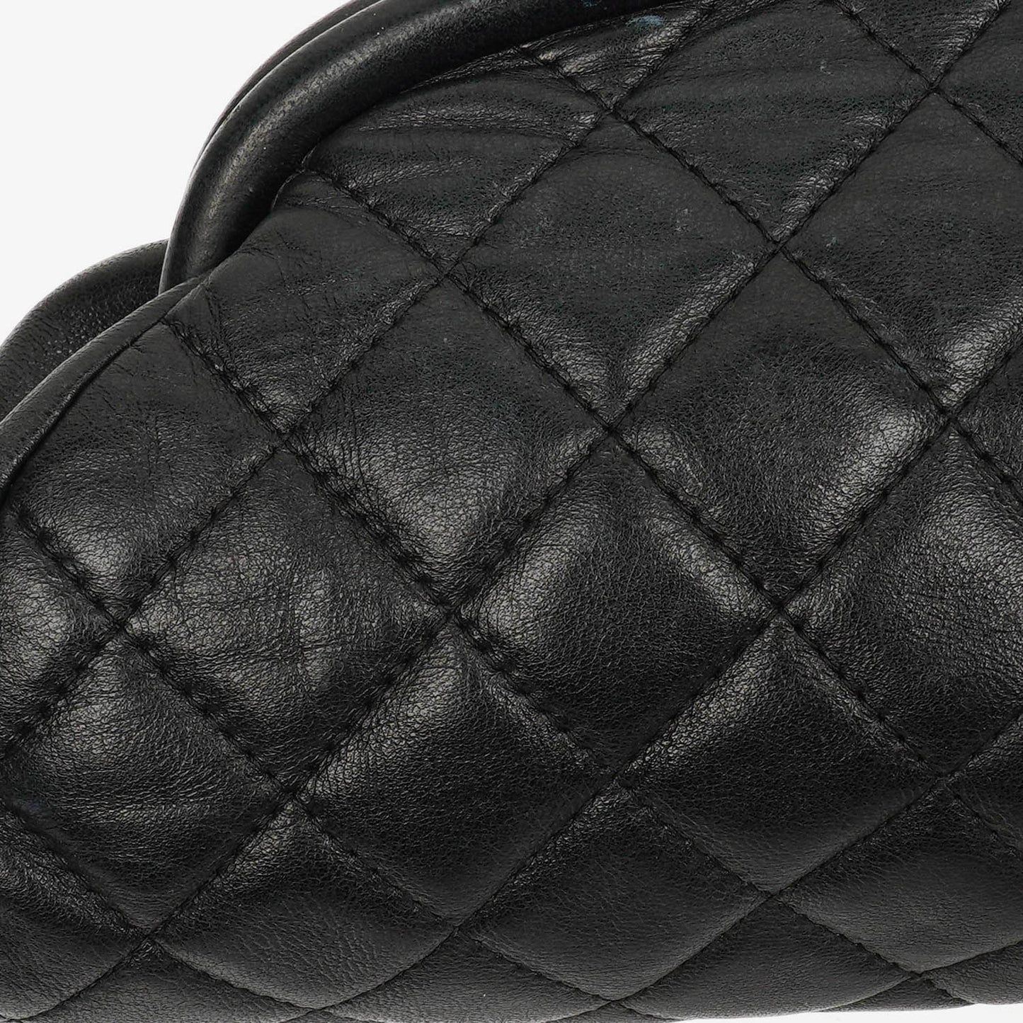 Chanel Black Quilted Leather Timeless Clutch Bag
