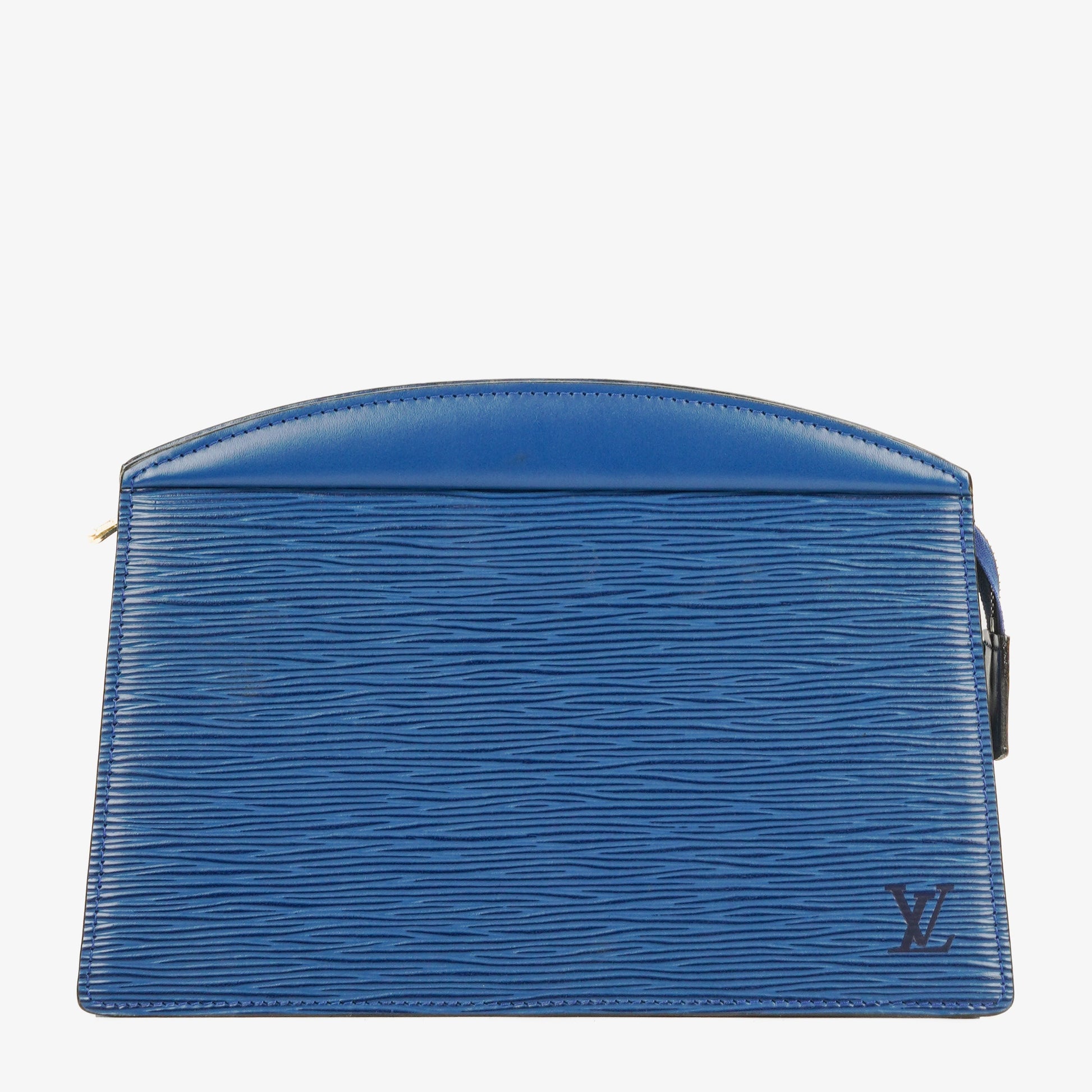 Louis Vuitton Trousse Crete Blue EPI Leather Pouch