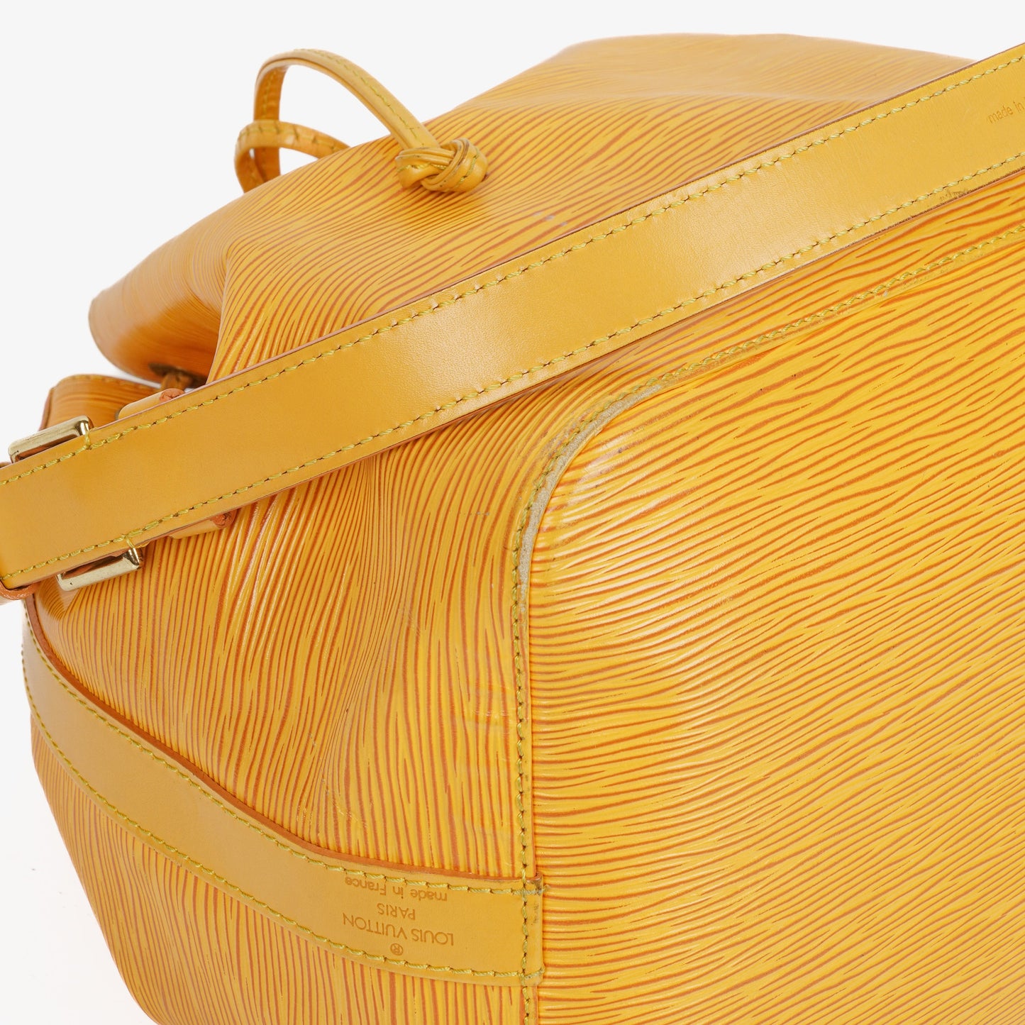 Louis Vuitton Petit Noe Yellow EPI Leather Shoulder Bag