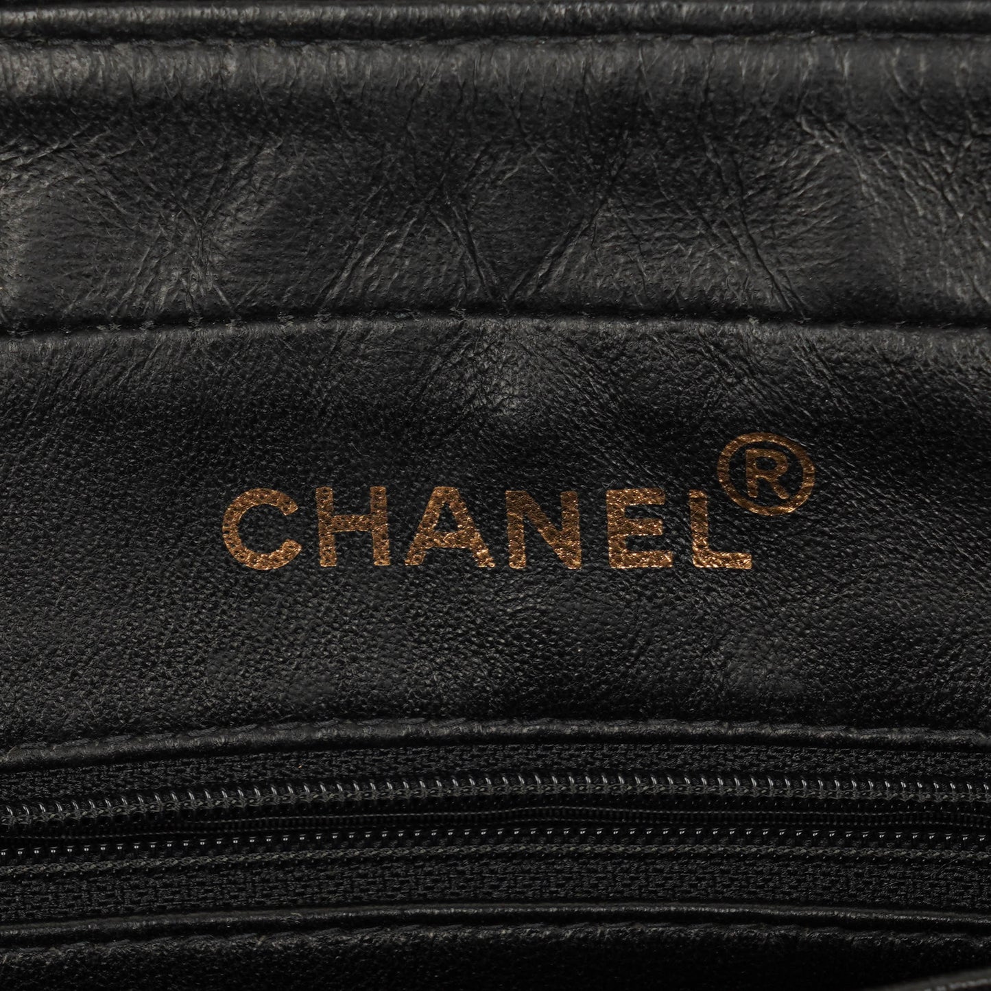 Chanel Black/White Logo Print Tote Bag