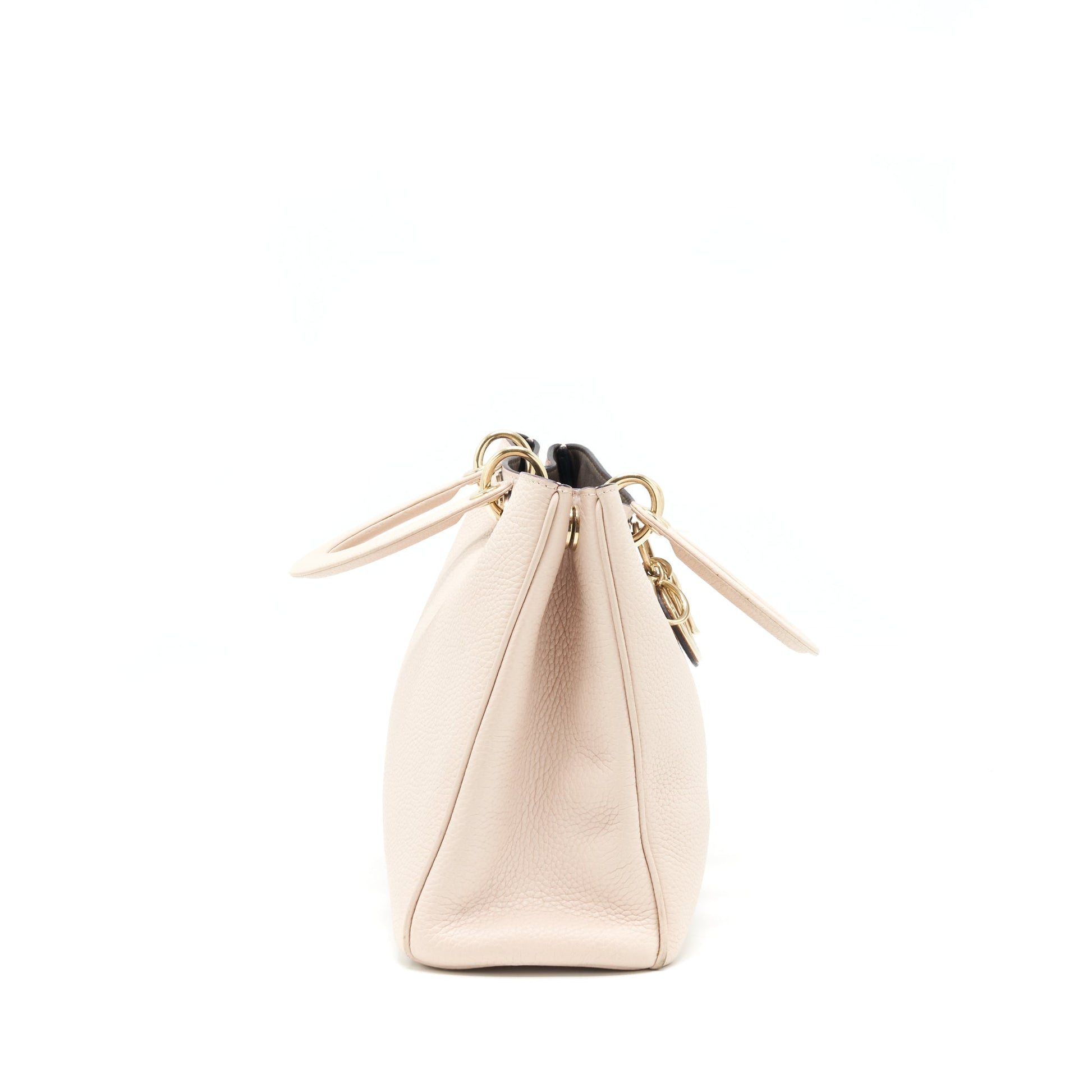 Dior Vip Diorissimo Tote Purse Grained Calfskin Beige