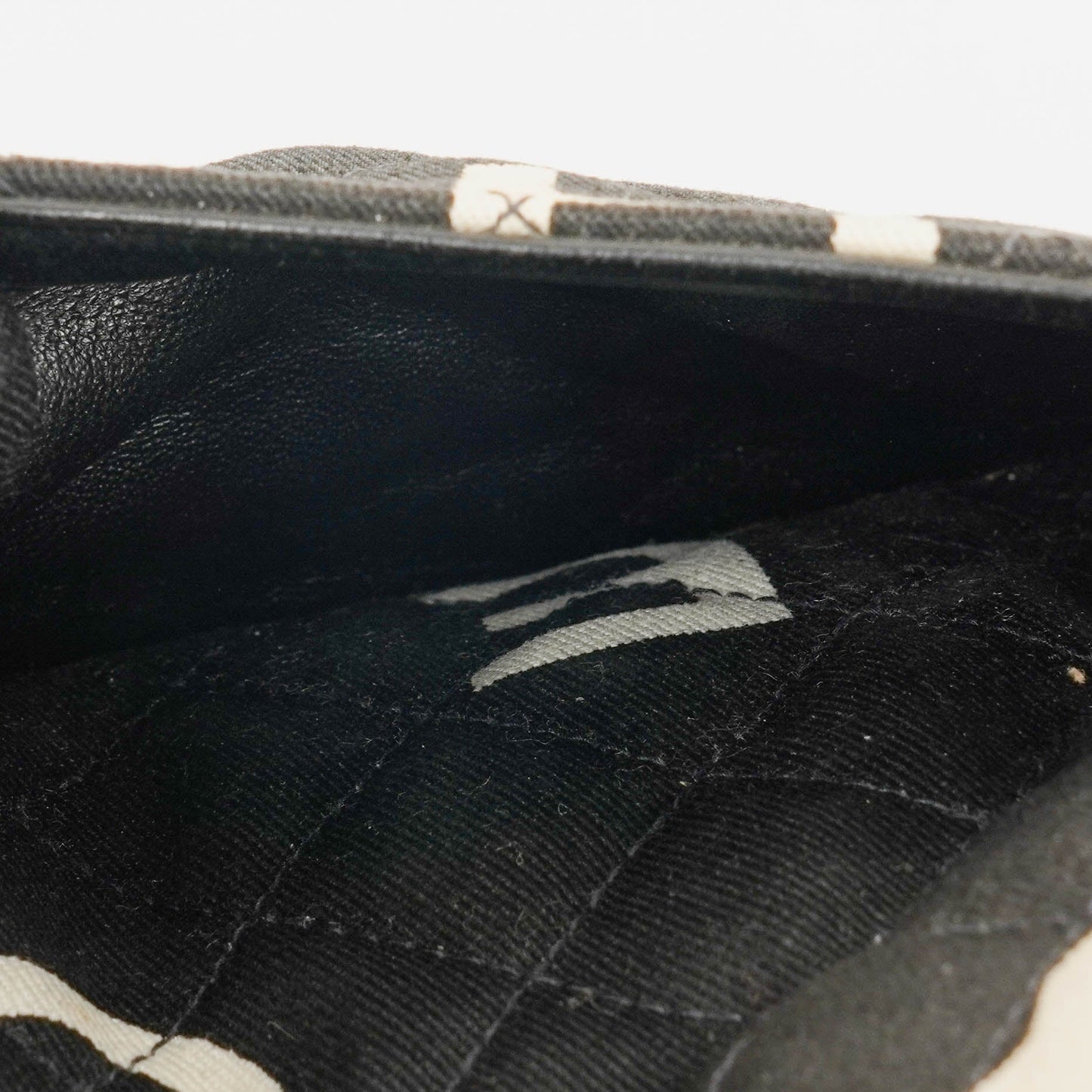 Chanel Black/White Logo Print Tote Bag