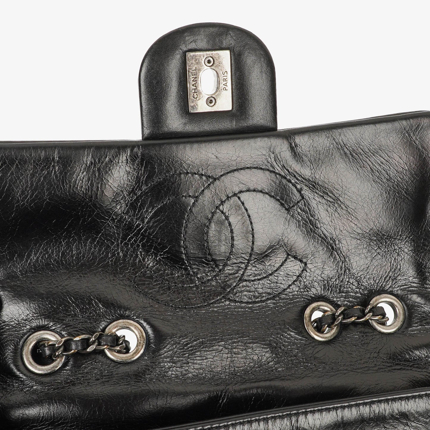 Chanel Single Flap Bag Black Quilted Leather Bag