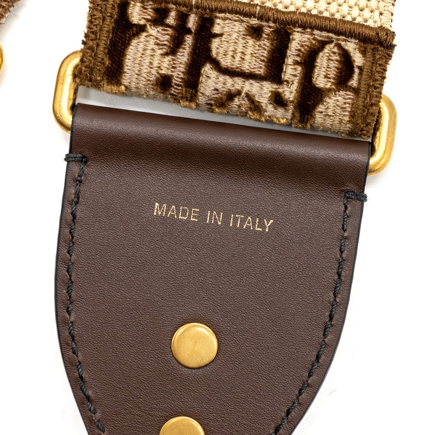 Dior shoulder strap canvas brown oblique
