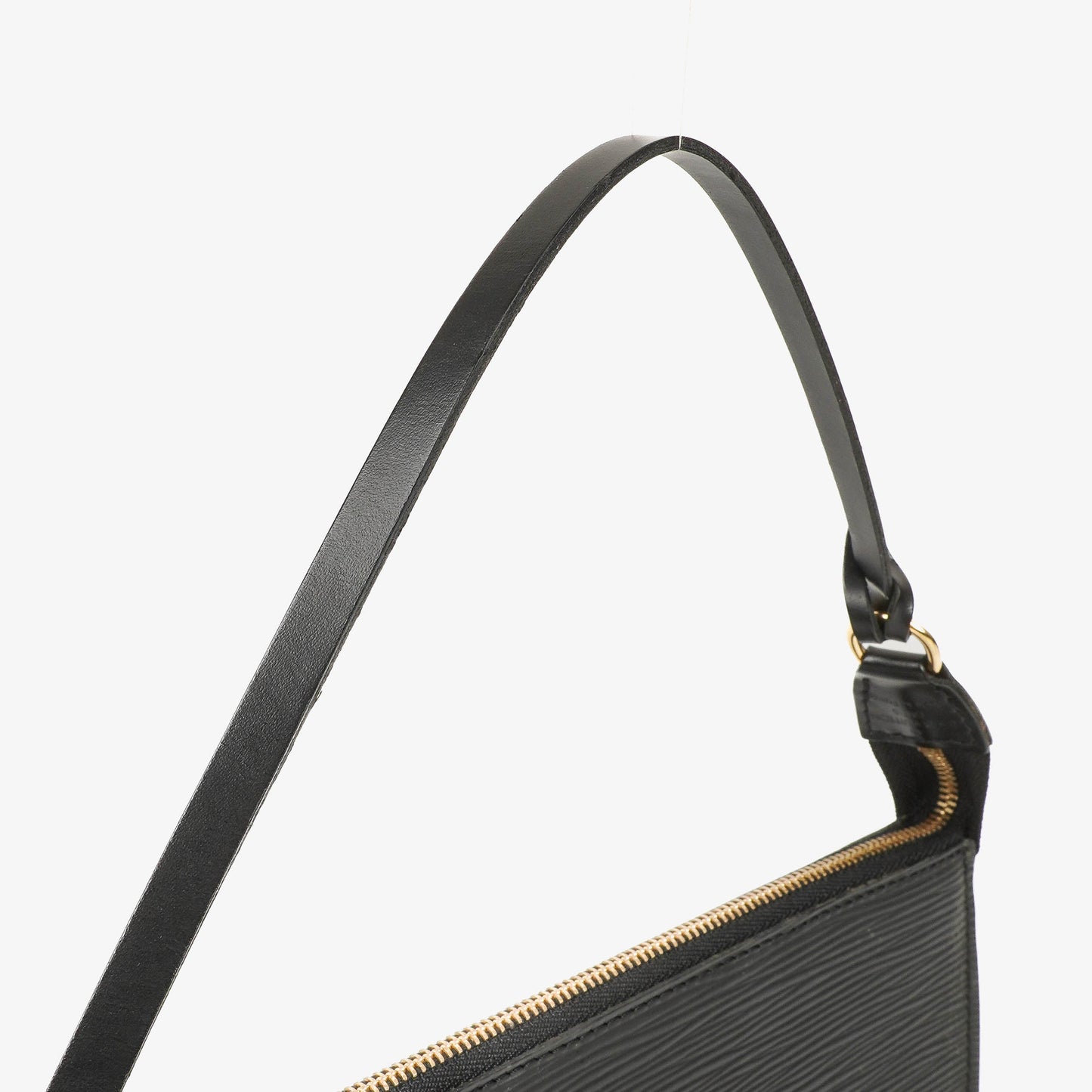 Louis Vuitton Pochette Accessoires Black EPI Leather Clutch Handbag