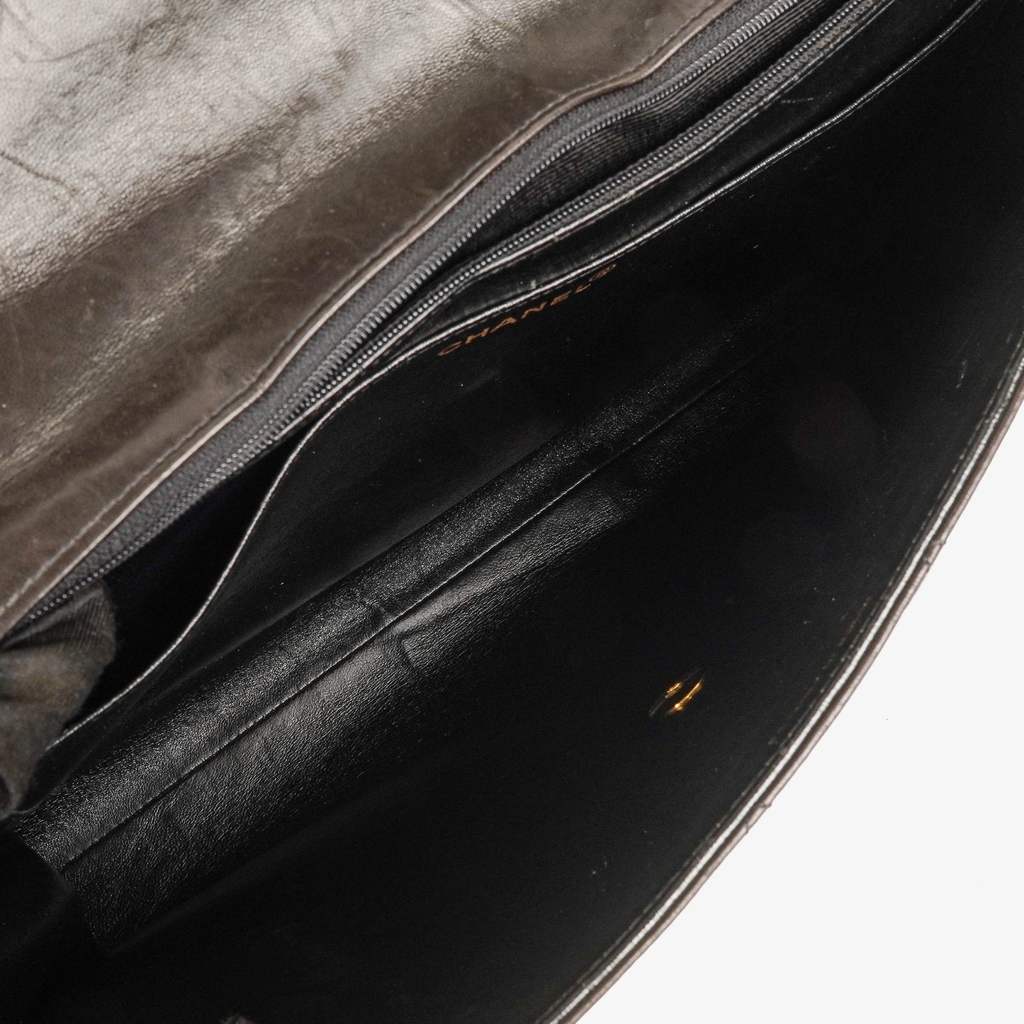 Chanel CC Maxi Logo Dark Brown Briefcase