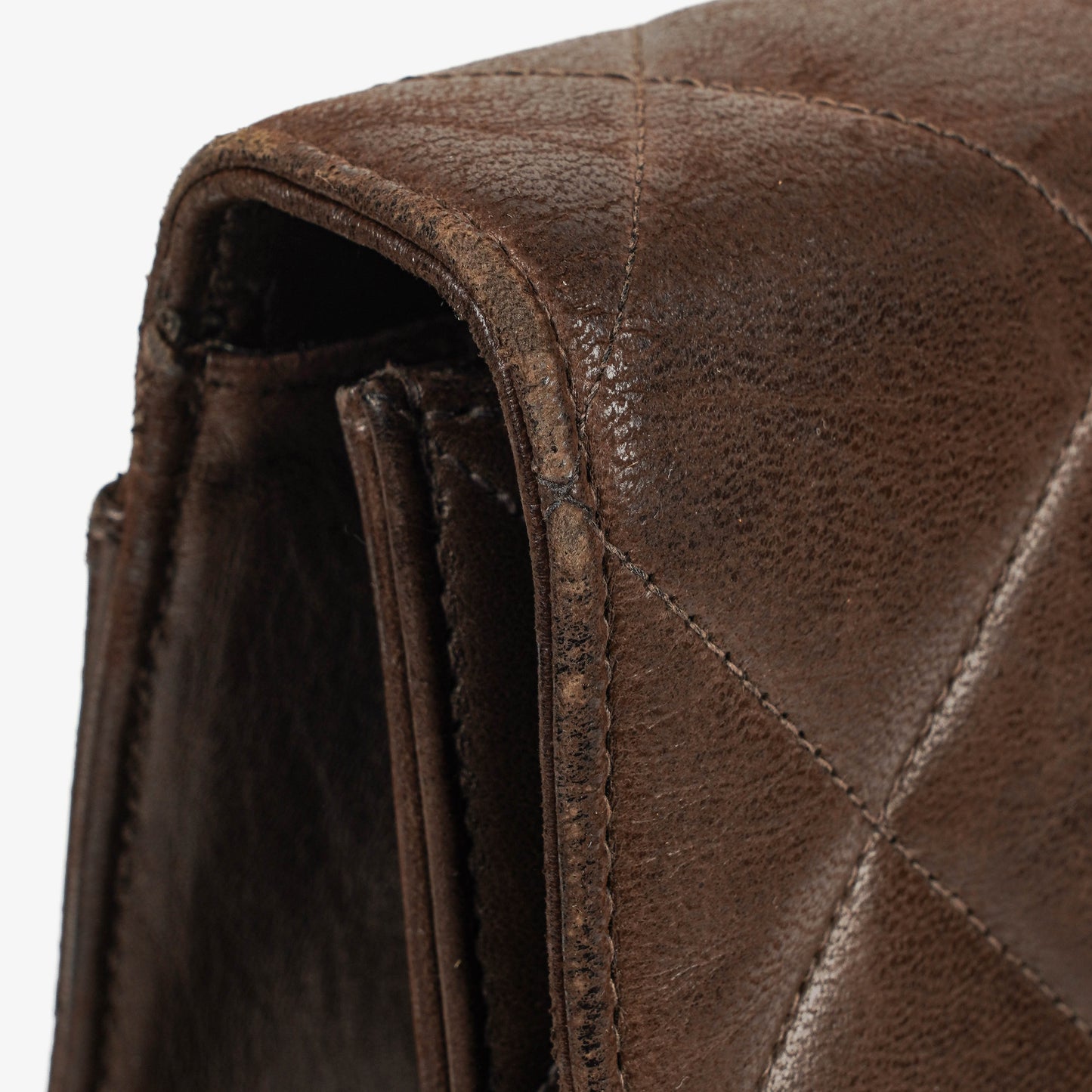 Chanel CC Maxi Logo Dark Brown Briefcase
