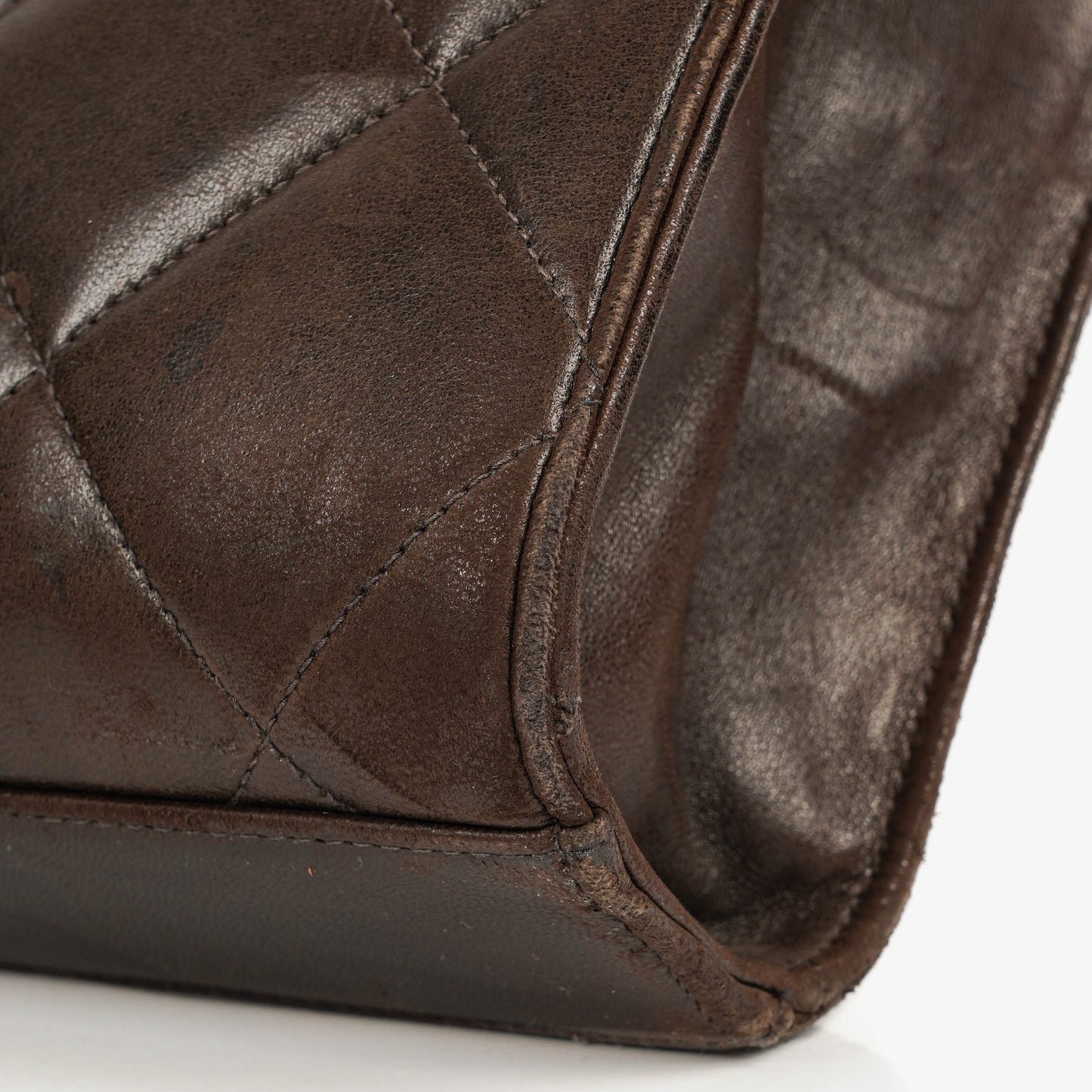 Chanel CC Maxi Logo Dark Brown Briefcase