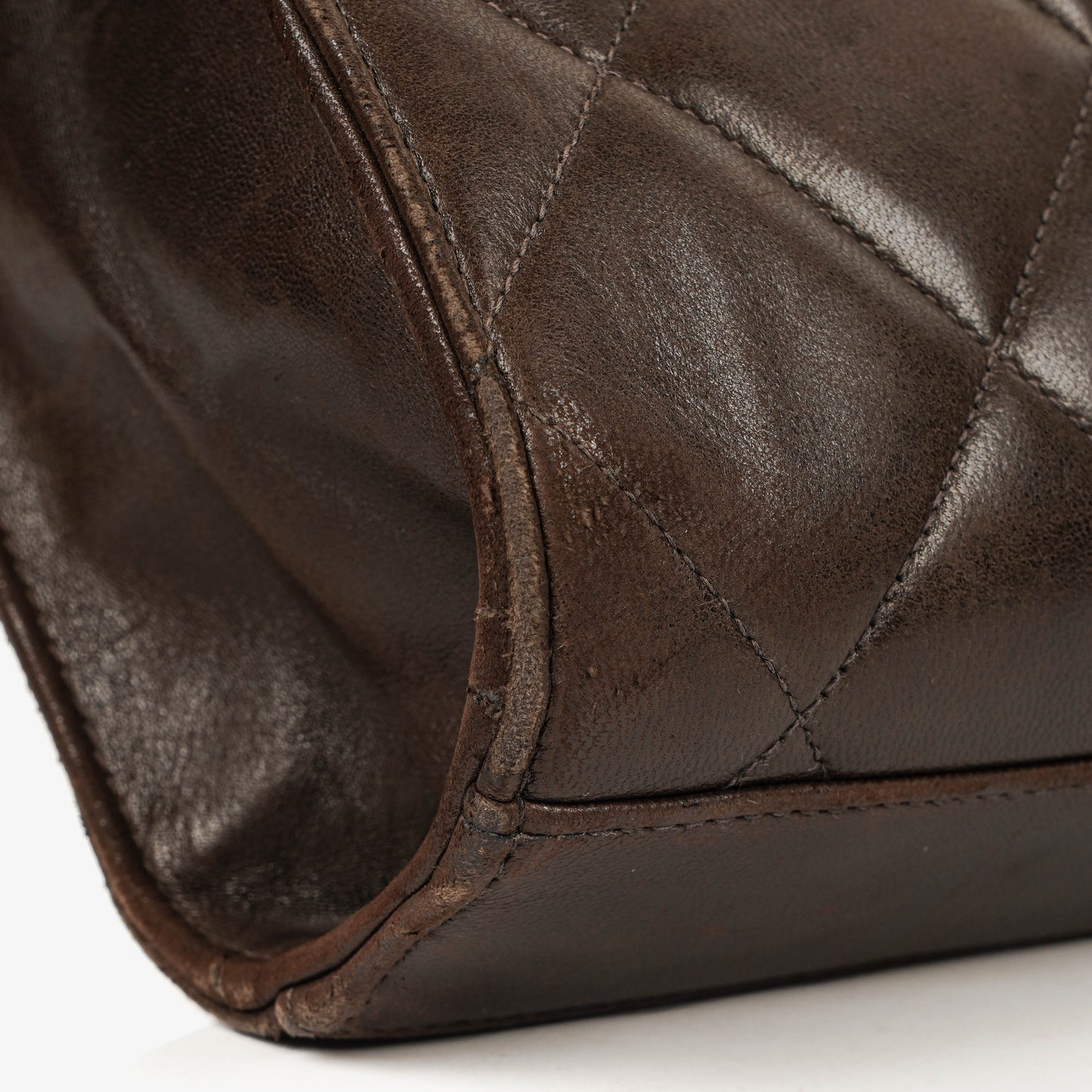 Chanel CC Maxi Logo Dark Brown Briefcase