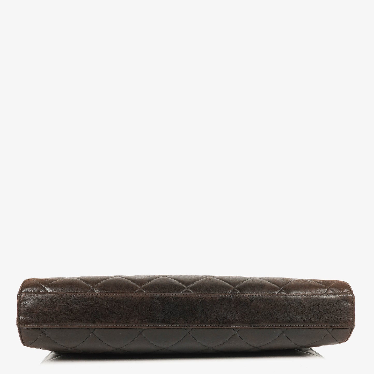 Chanel CC Maxi Logo Dark Brown Briefcase