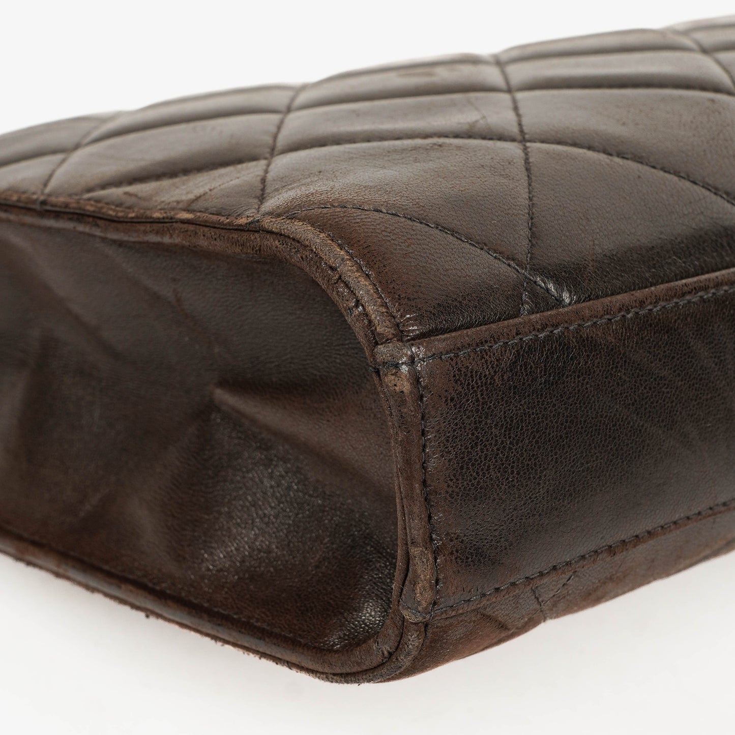 Chanel CC Maxi Logo Dark Brown Briefcase