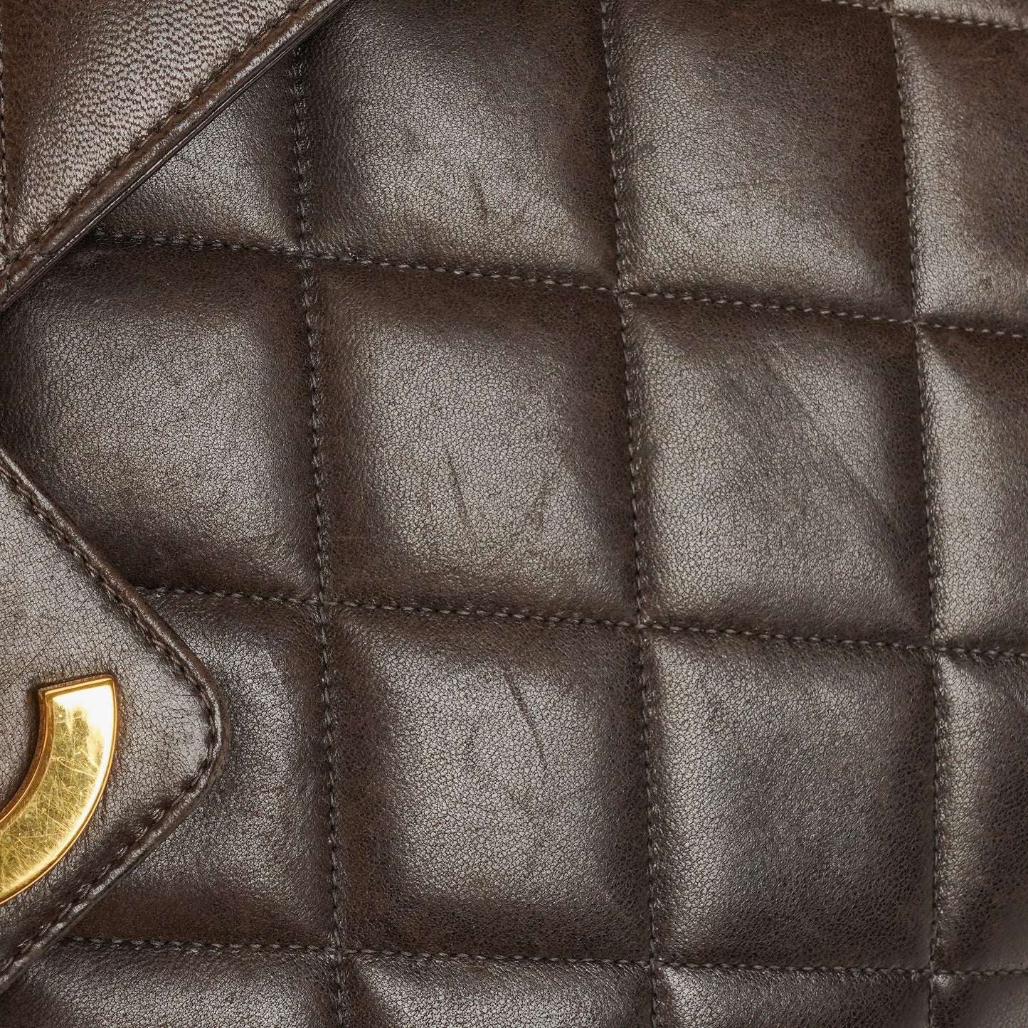 Chanel CC Maxi Logo Dark Brown Briefcase