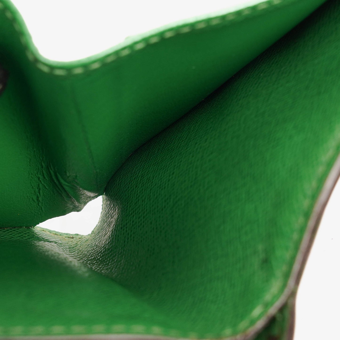 Louis Vuitton Monogram Canvas Perforated Green Compact Zip Wallet