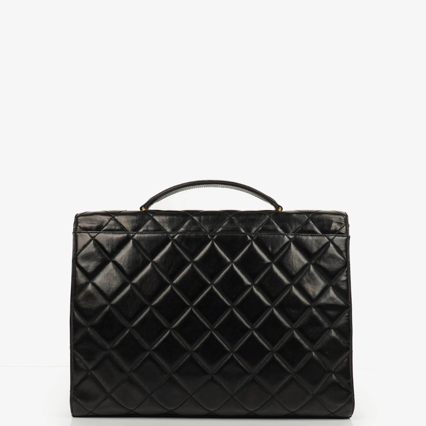 Chanel CC Maxi Logo Black Briefcase