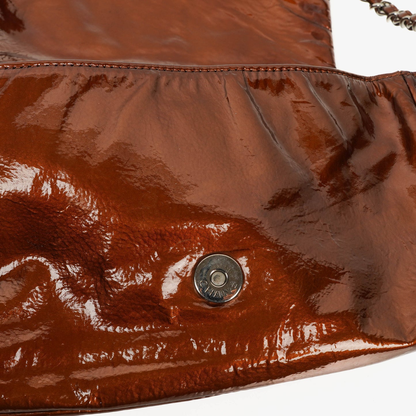 Chanel Patent Leather CC Accordion Flap Bag