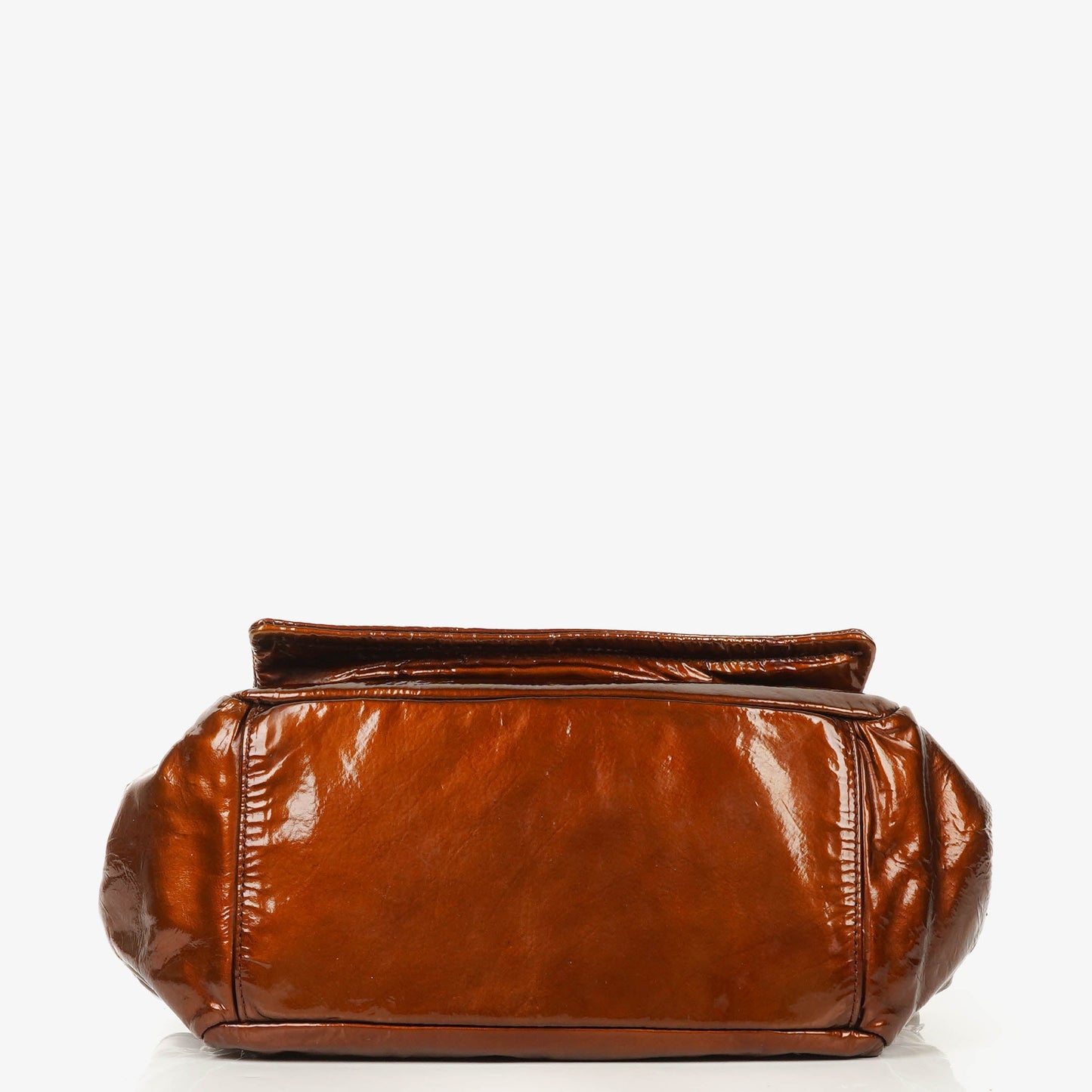 Chanel Patent Leather CC Accordion Flap Bag