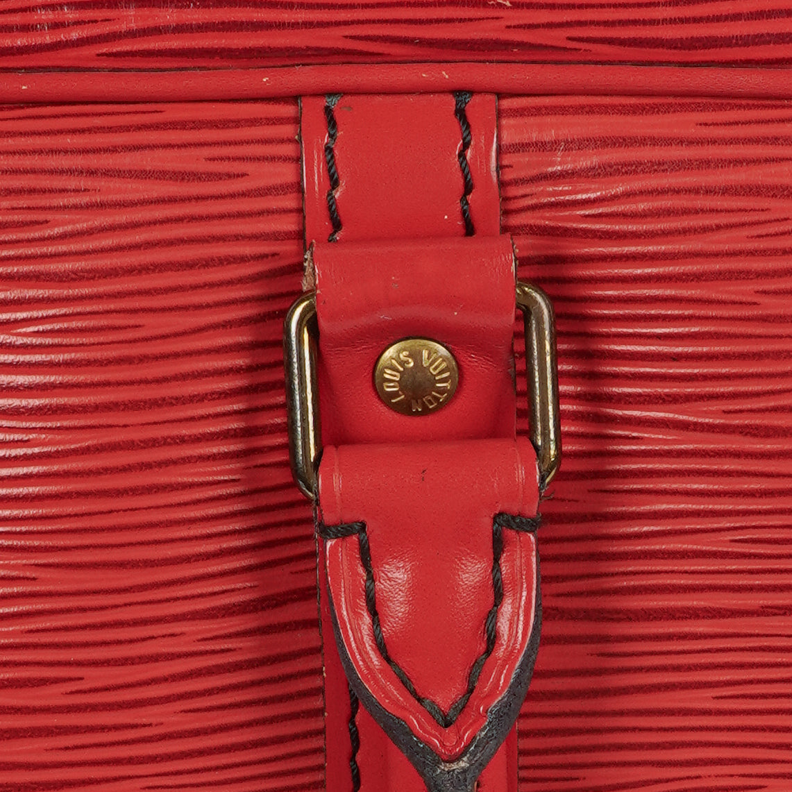 Louis Vuitton Porte-Documents Voyage Red EPI Leather Briefcase
