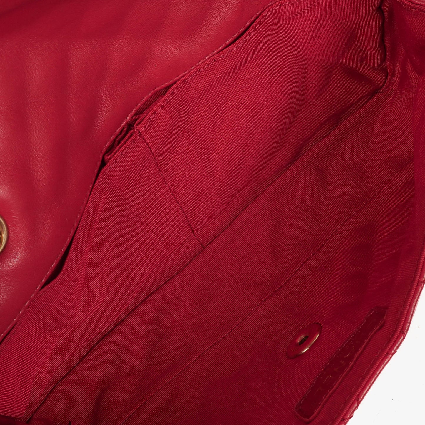 Chanel Valentine Charm Red Quilted Lambskin Flap Bag