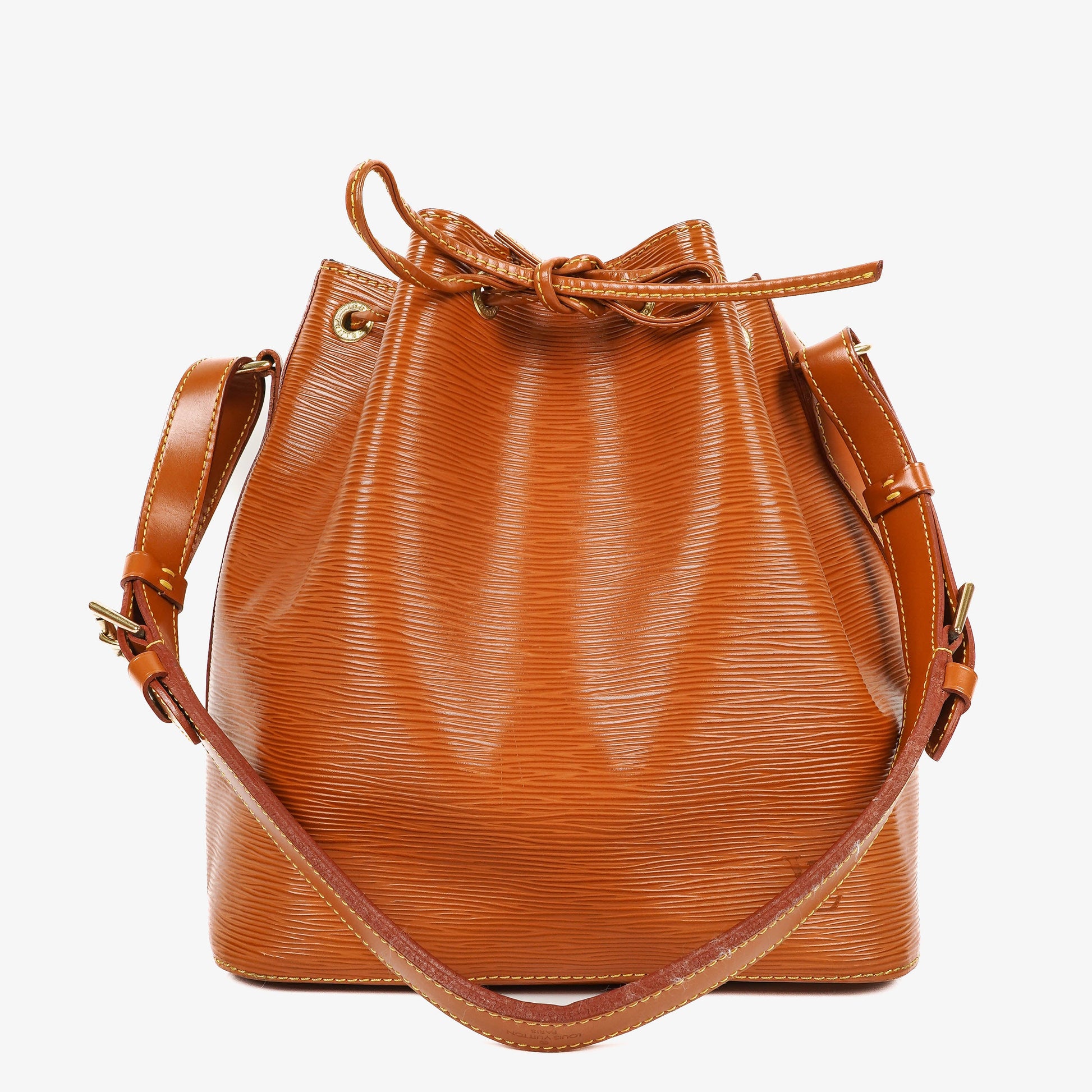 Louis Vuitton Petit Noe Cognac EPI Leather Shoulder Bag