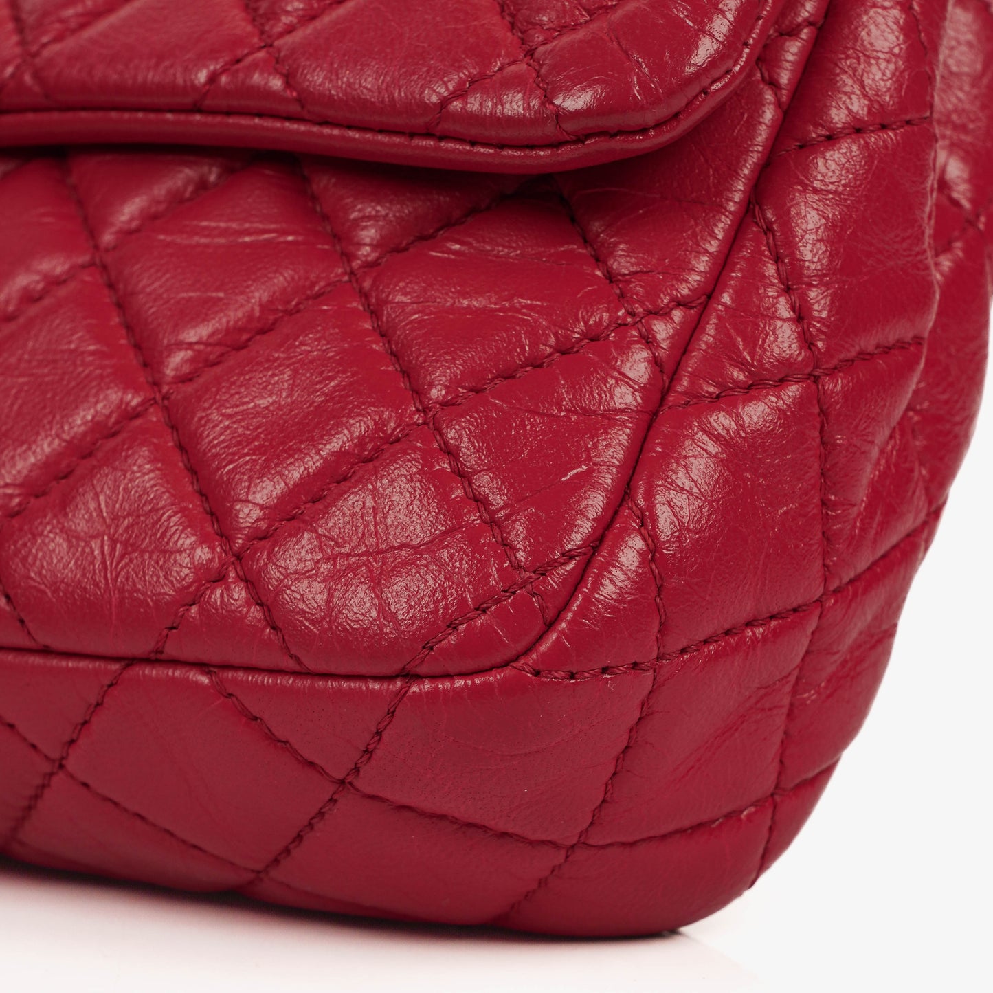 Chanel Valentine Charm Red Quilted Lambskin Flap Bag