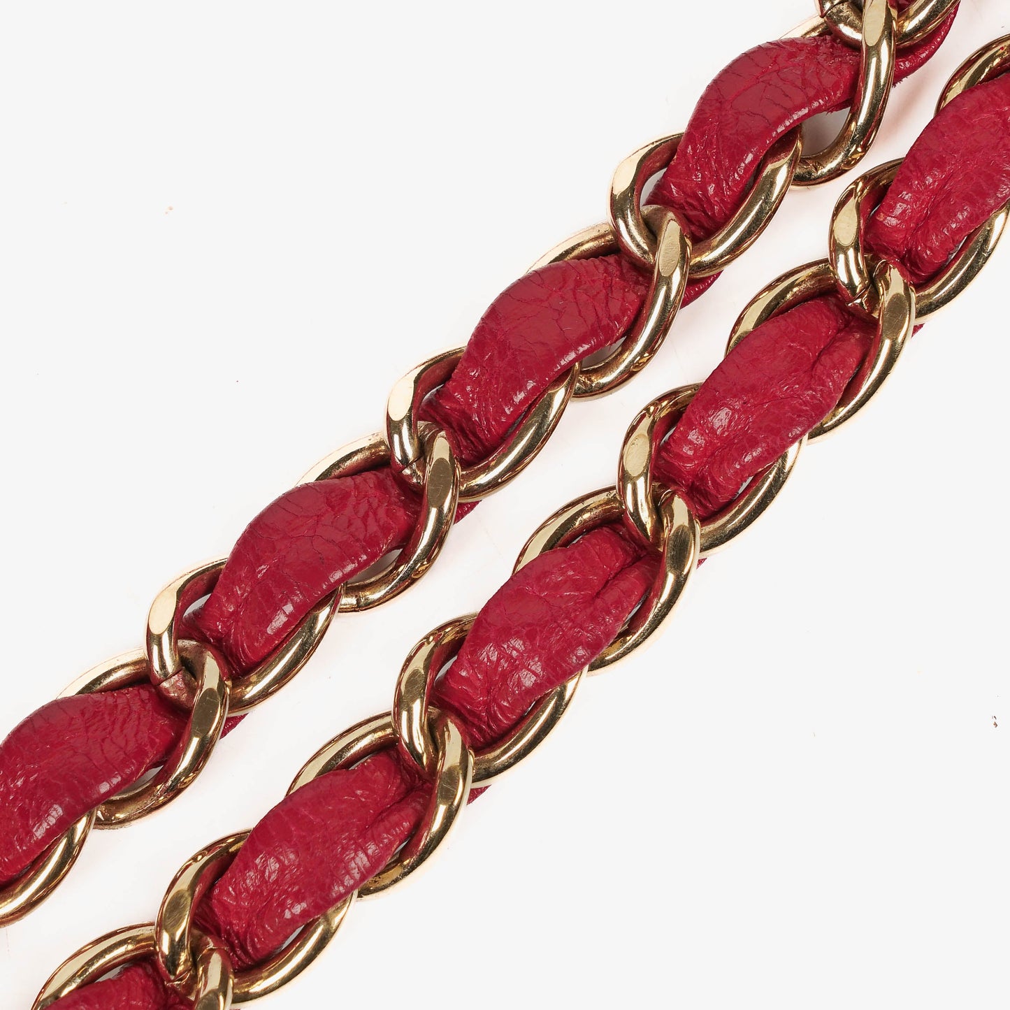 Chanel Valentine Charm Red Quilted Lambskin Flap Bag
