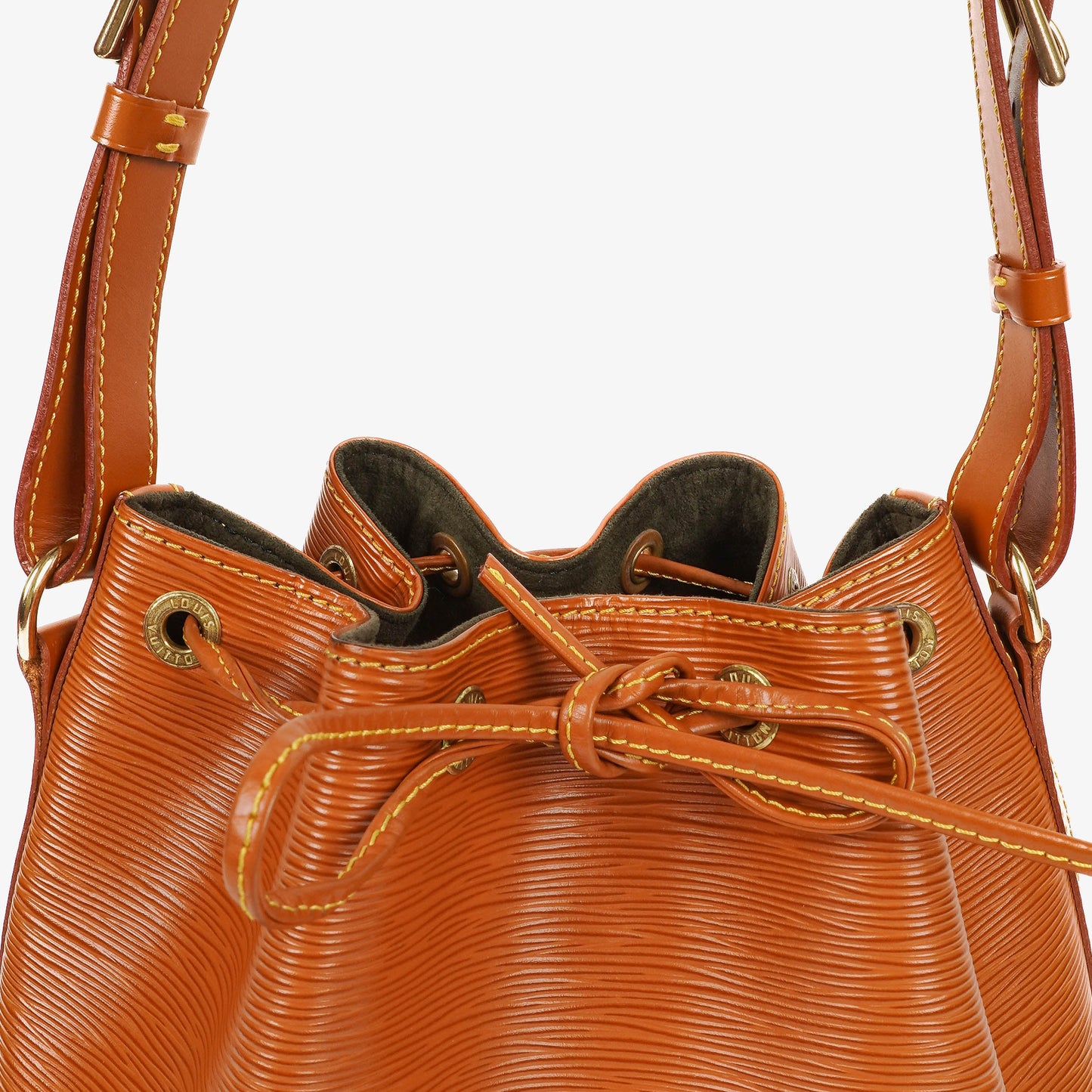 Louis Vuitton Petit Noe Cognac EPI Leather Shoulder Bag