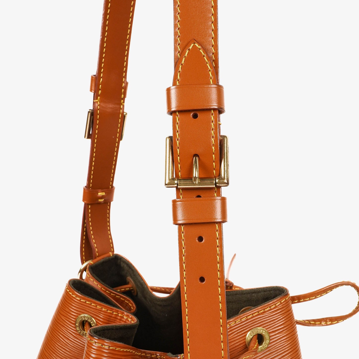 Louis Vuitton Petit Noe Cognac EPI Leather Shoulder Bag