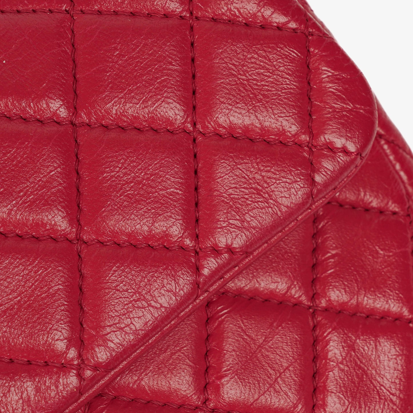 Chanel Valentine Charm Red Quilted Lambskin Flap Bag