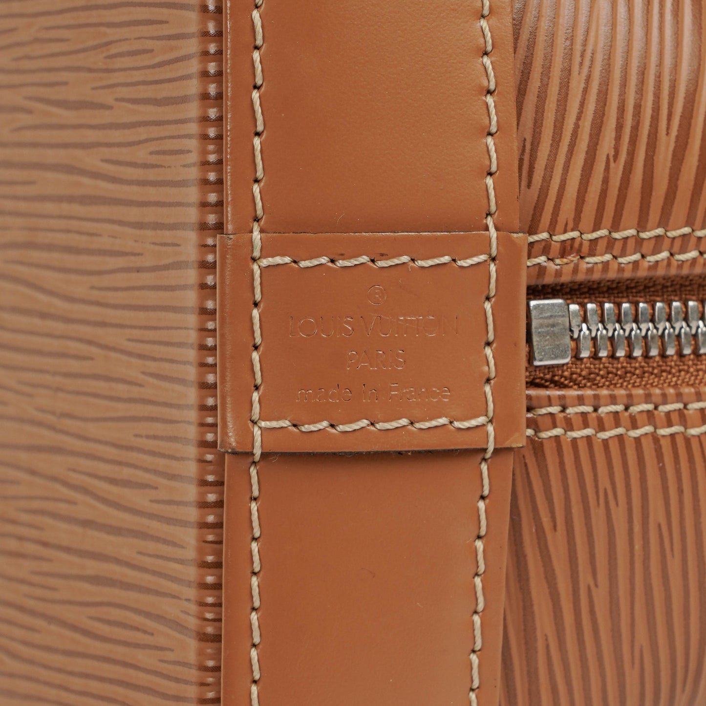 Louis Vuitton Alma PM Cannelle EPI Leather Handbag