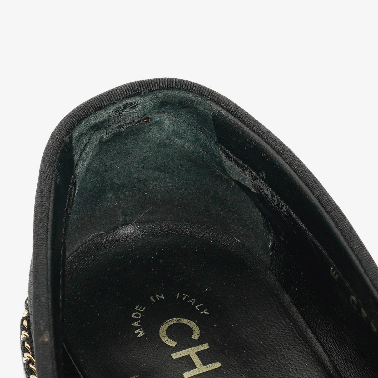 Chanel CC Velvet Platform Mocassins Loafers