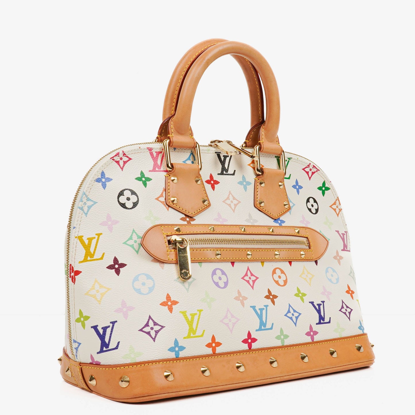 Louis Vuitton x Takashi Murakami Alma PM White Monogram Multicolor Bag