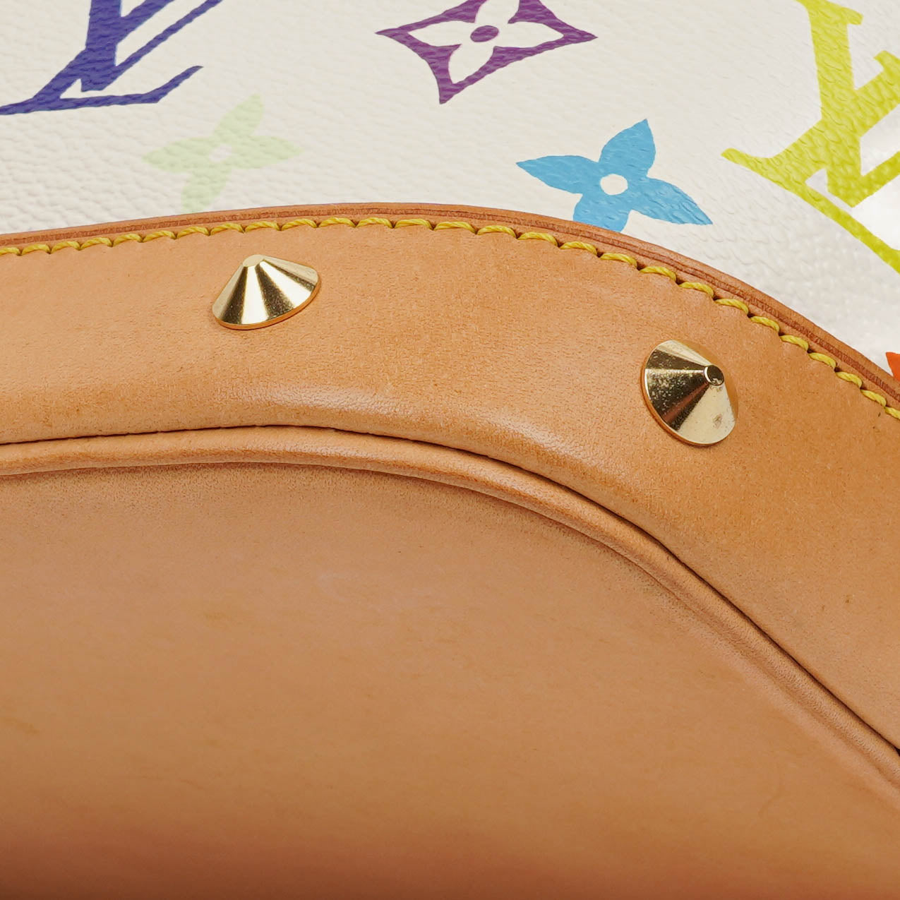 Louis Vuitton x Takashi Murakami Alma PM White Monogram Multicolor Bag