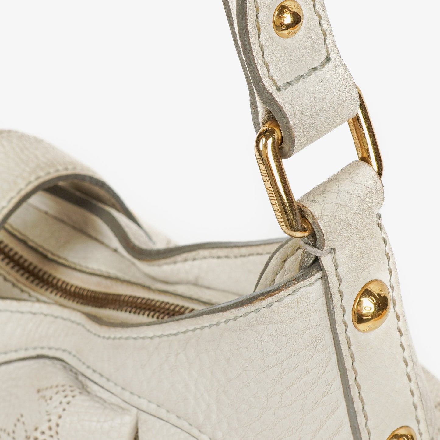 Louis Vuitton Mahina XS Leather White Monogram Shoulder Bag
