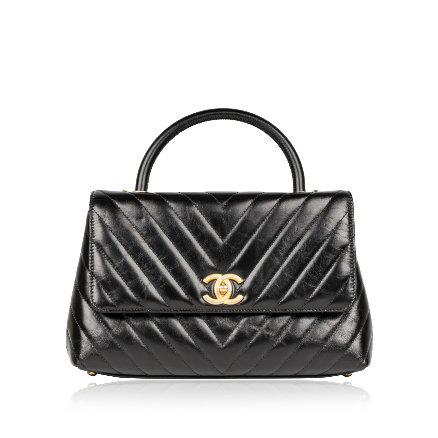 Chanel Coco Handle Calfskin Black Shoulder Bag
