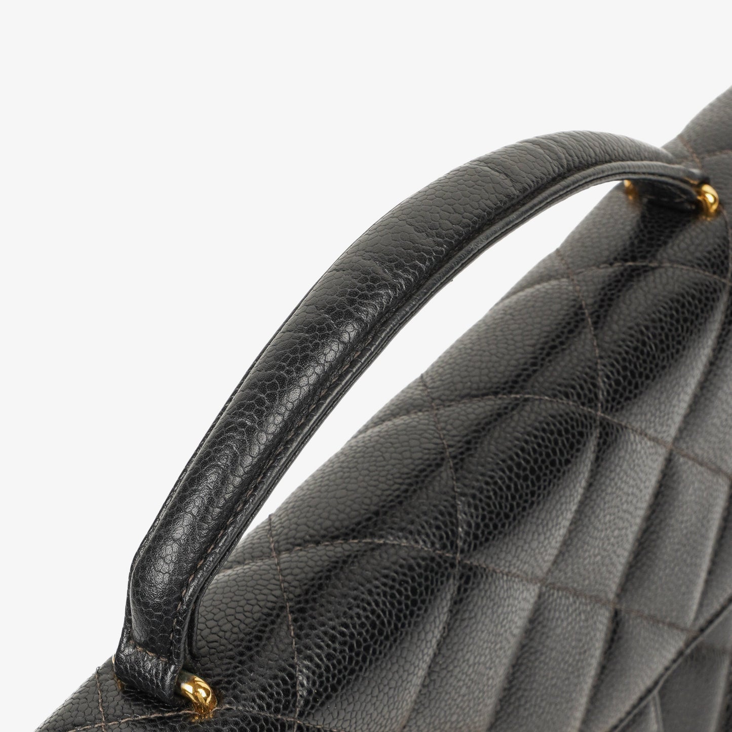 Chanel CC Maxi Logo Black Caviar Leather Briefcase