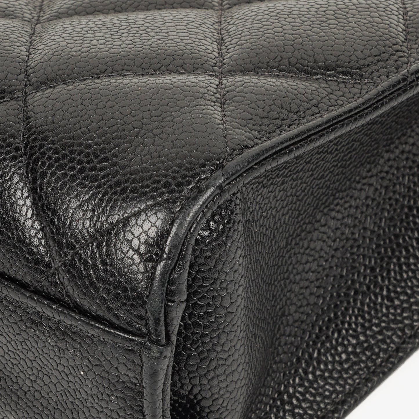 Chanel CC Maxi Logo Black Caviar Leather Briefcase