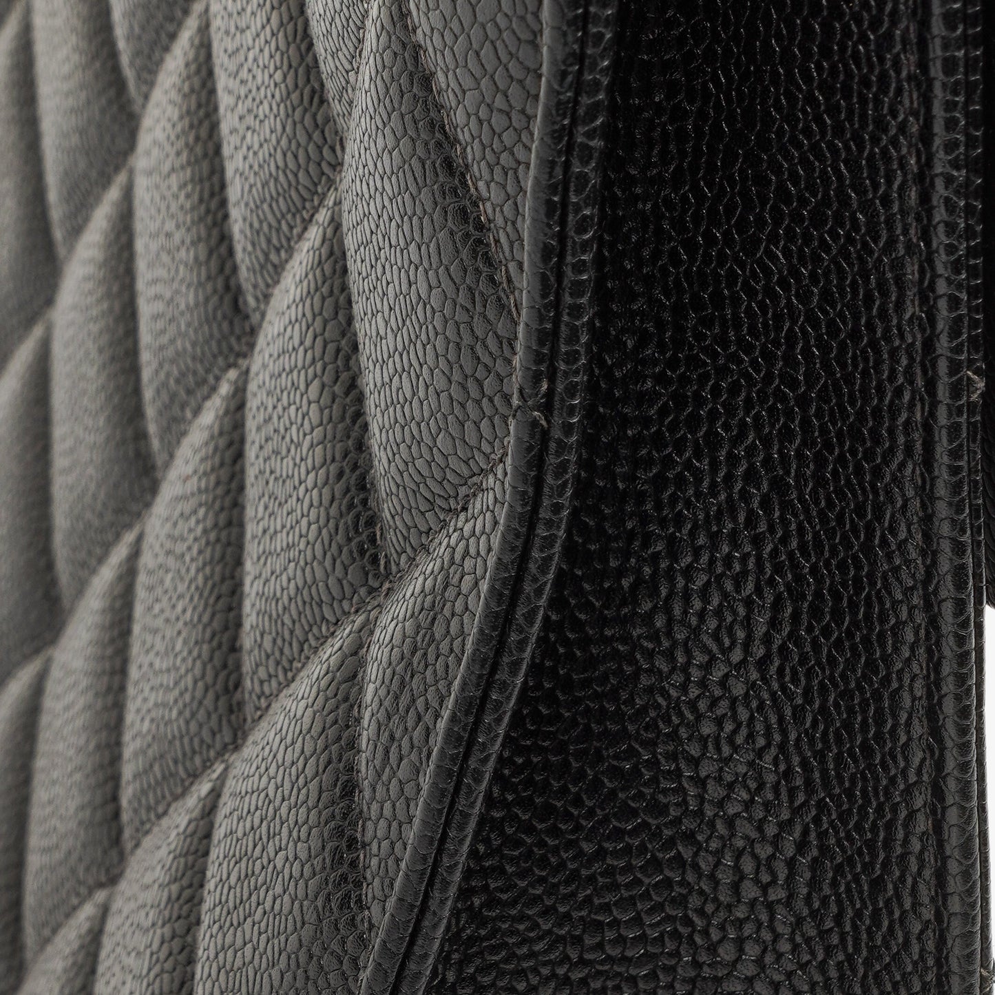 Chanel CC Maxi Logo Black Caviar Leather Briefcase