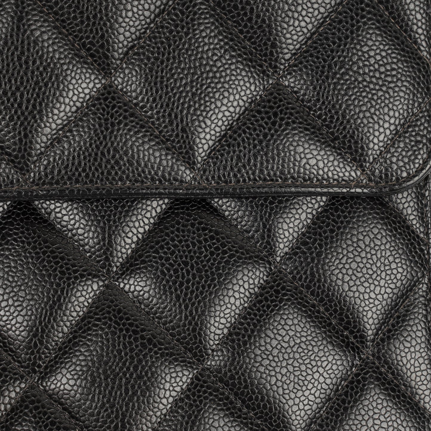 Chanel CC Maxi Logo Black Caviar Leather Briefcase