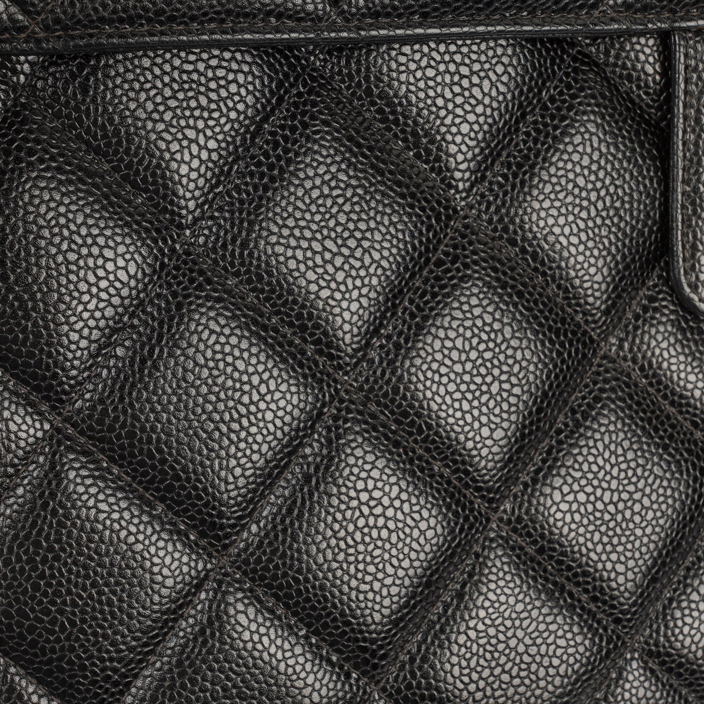 Chanel CC Maxi Logo Black Caviar Leather Briefcase