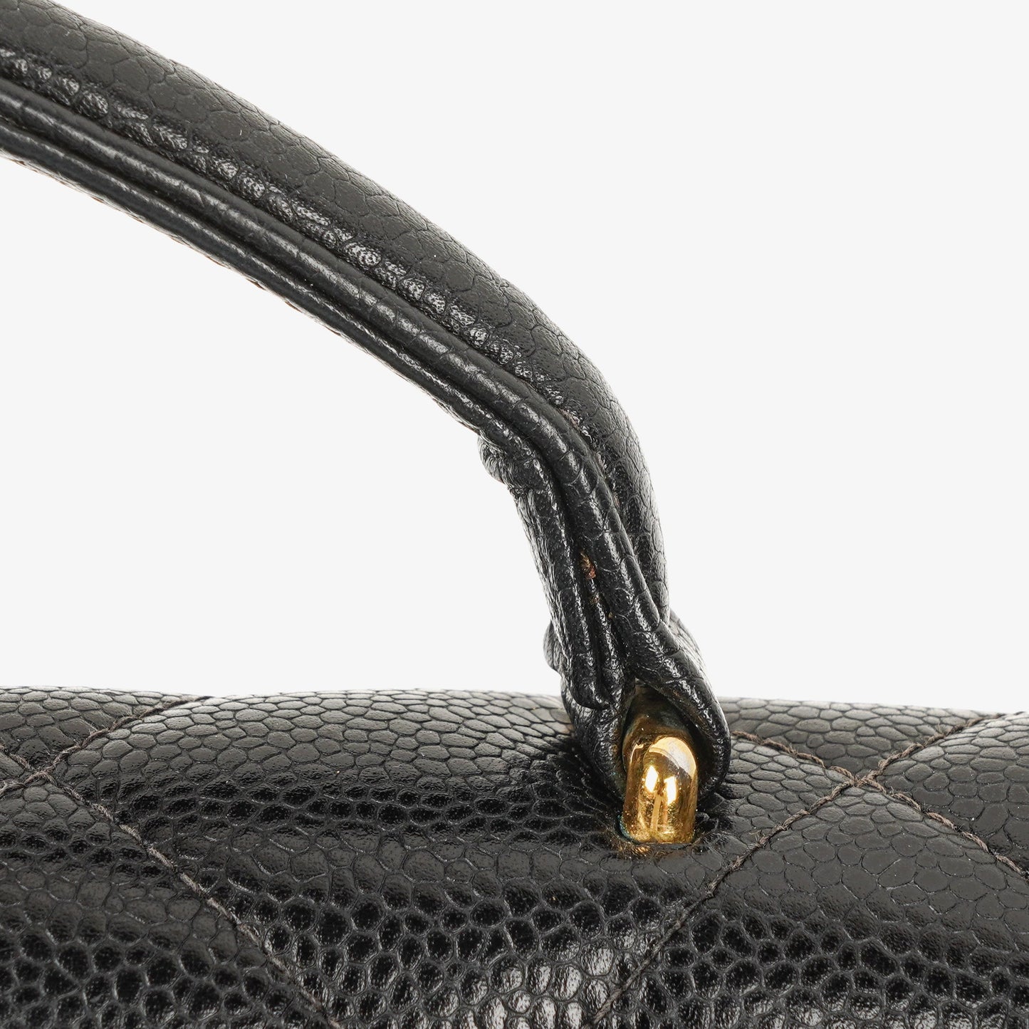 Chanel CC Maxi Logo Black Caviar Leather Briefcase