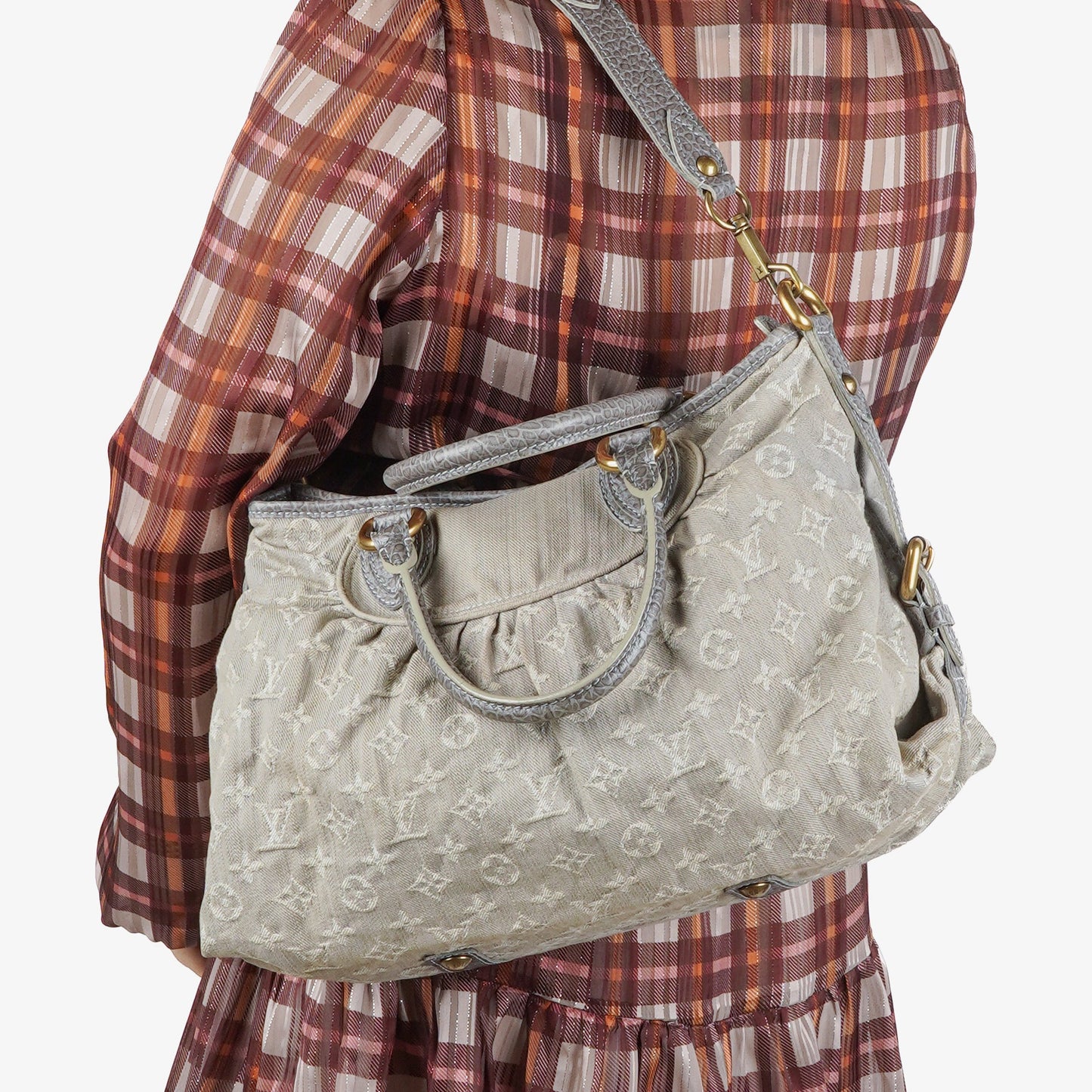 Louis Vuitton Neo Cabby MM Monogram Denim Bag