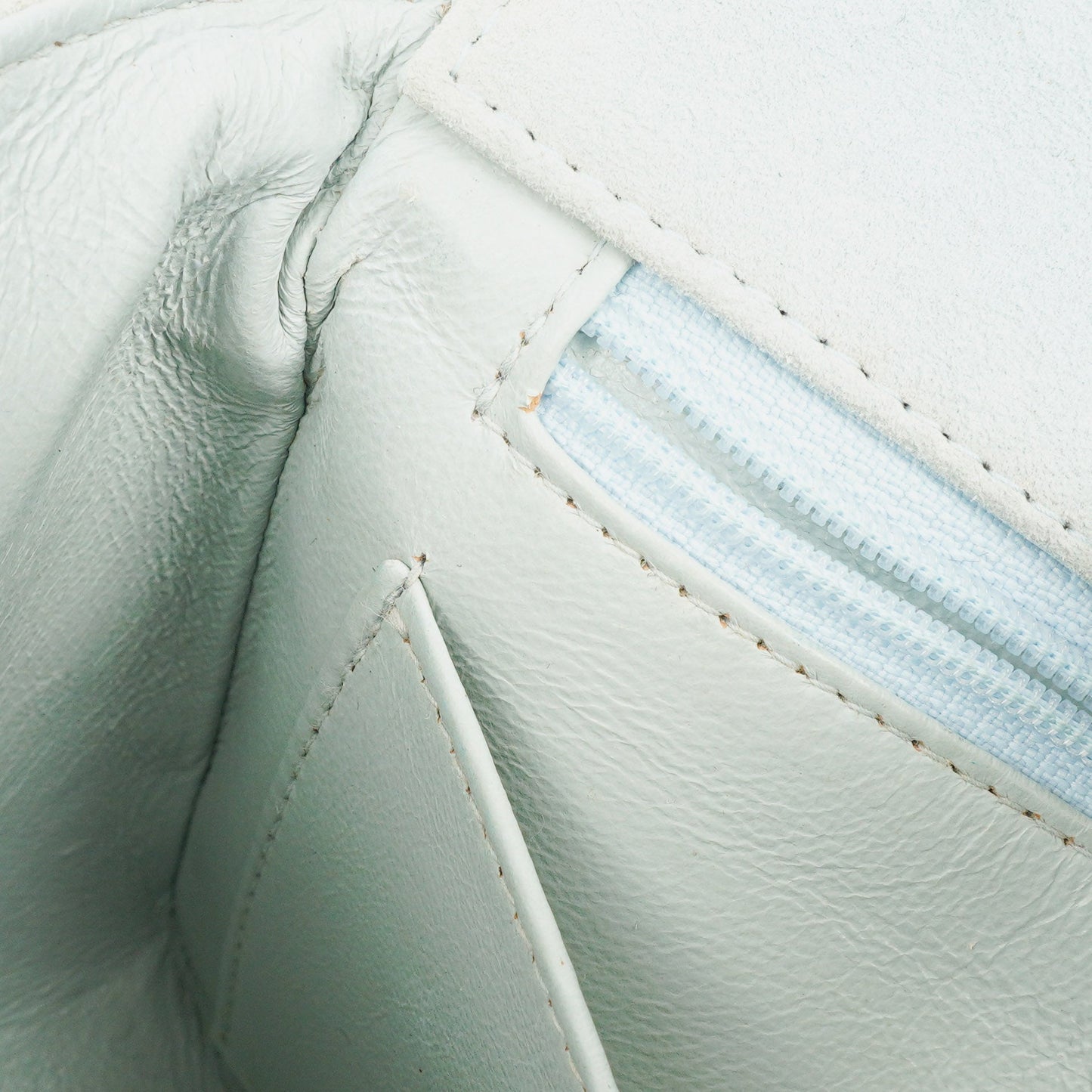 Chanel  Quilted Suede Light Blue Mini Flap Bag