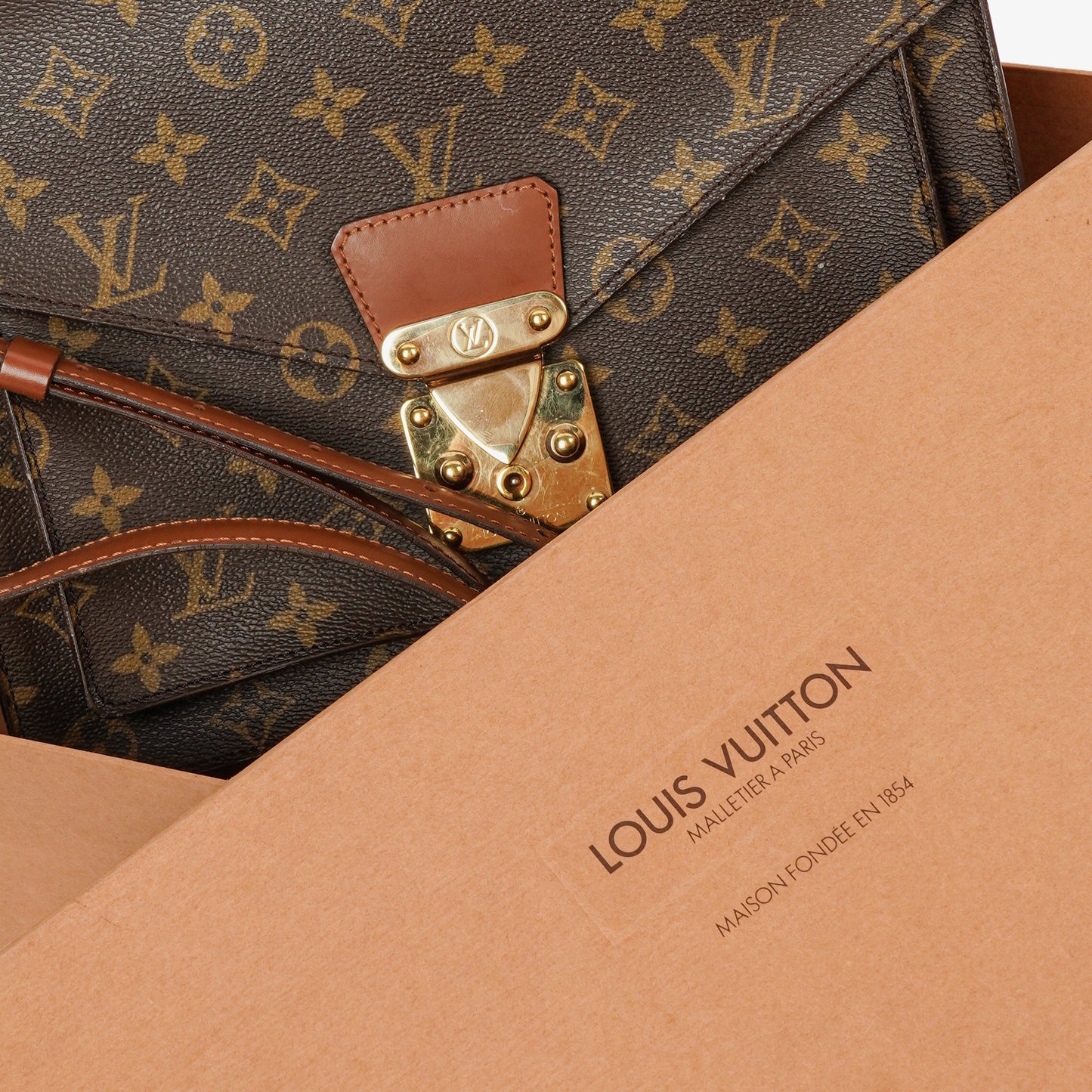 Louis Vuitton Monceau Monogram Canvas Handbag