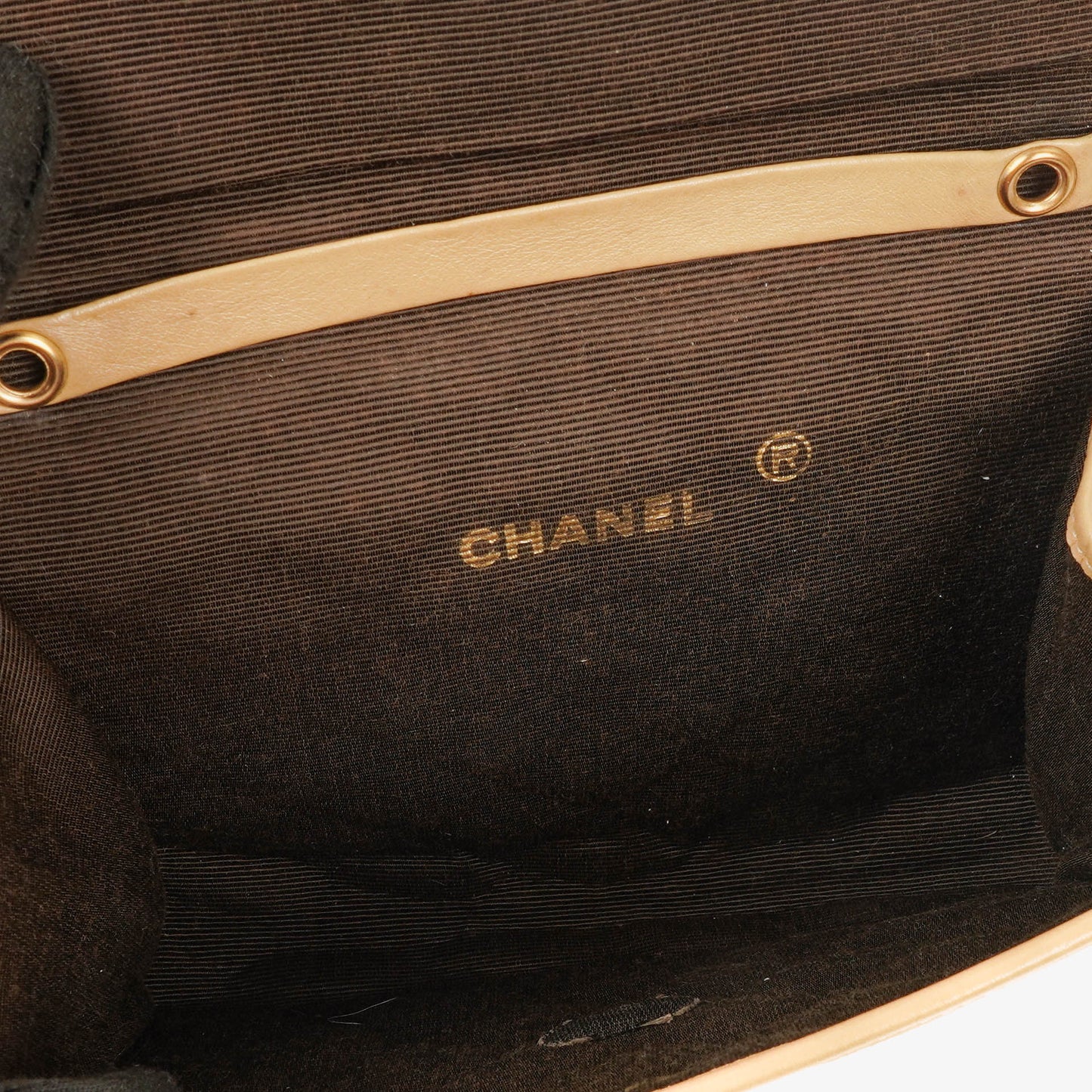 Chanel Mini Flap Bag Beige Quilted Lambskin With 24K Gold-Plated Hardware