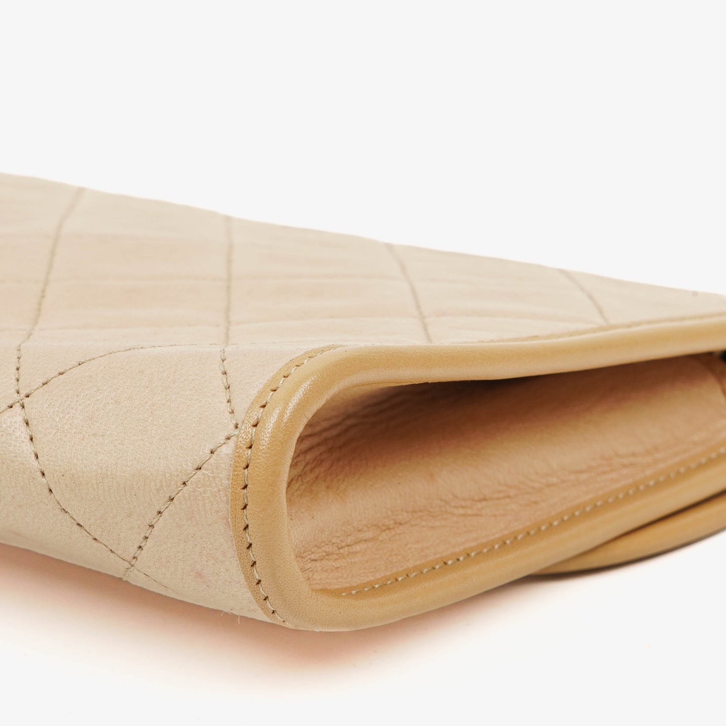 Chanel Mini Flap Bag Beige Quilted Lambskin With 24K Gold-Plated Hardware