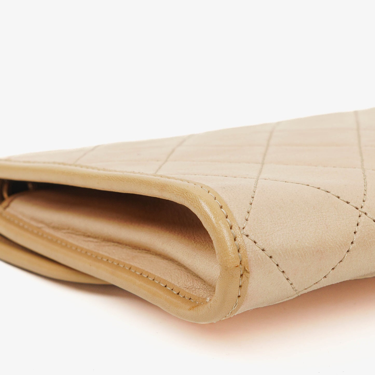 Chanel Mini Flap Bag Beige Quilted Lambskin With 24K Gold-Plated Hardware