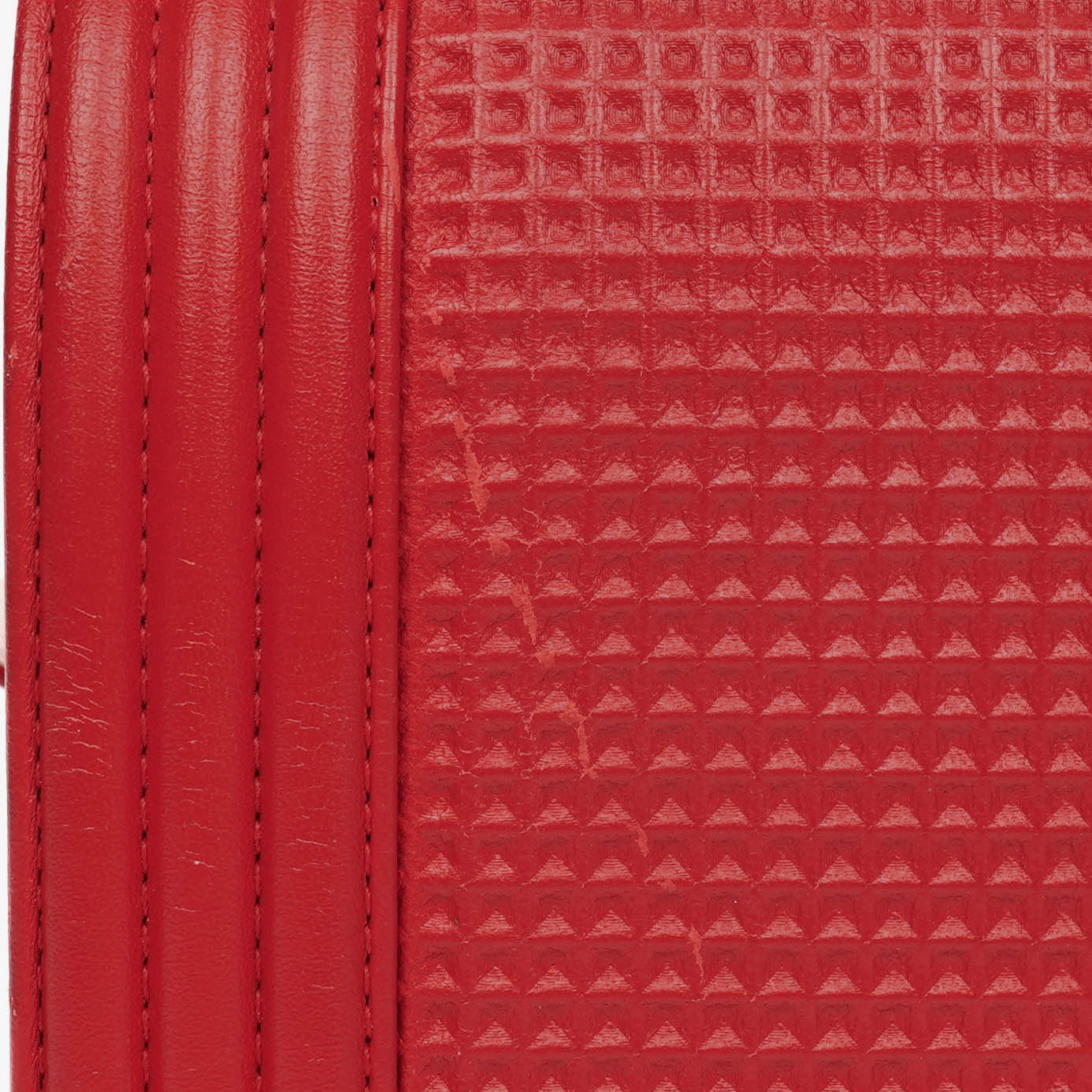Chanel Boy Red Flap Leather Bag