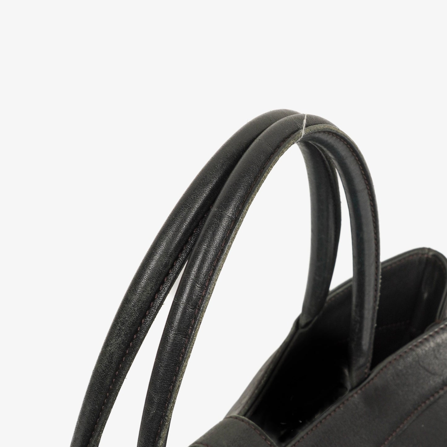 Chanel CC Black Leather Tote Bag