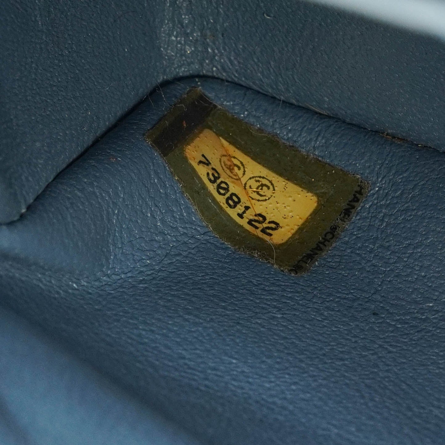 Chanel Blue Denim East West Chocolate Bar Bag